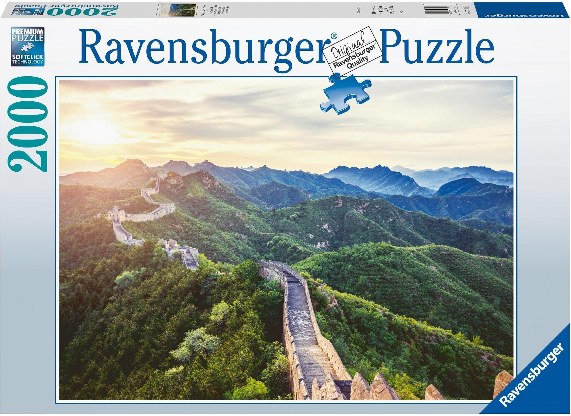 Ravensburger - puzzle la muraglia cinese, 2000 pezzi, puzzle adulti - Toys  Center