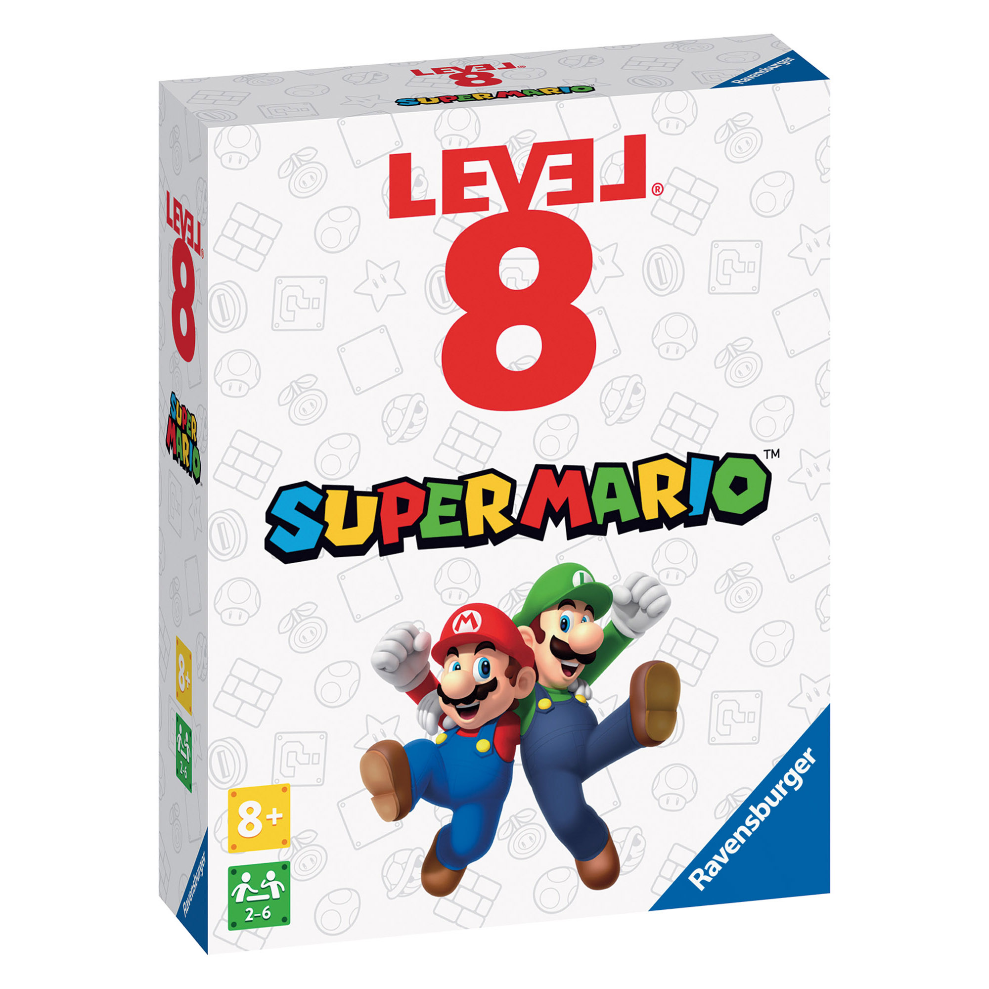 Ravenburger - level 8 super mario, gioco di carte per tutta la famiglia, 8+ anni - RAVENSBURGER, Super Mario