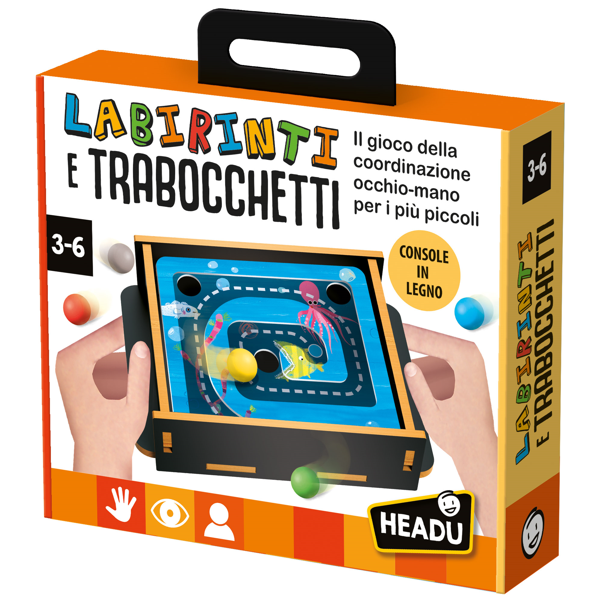 Headu - labirinti e trabocchetti - gioco educativo 3-6 anni - HEADU