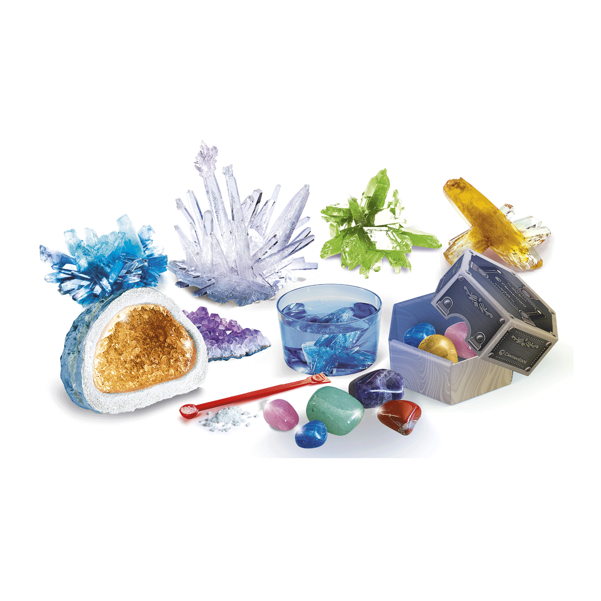 Clementoni - scienza e gioco lab - cristalli giganti e pietre preziose - Scienza e Gioco