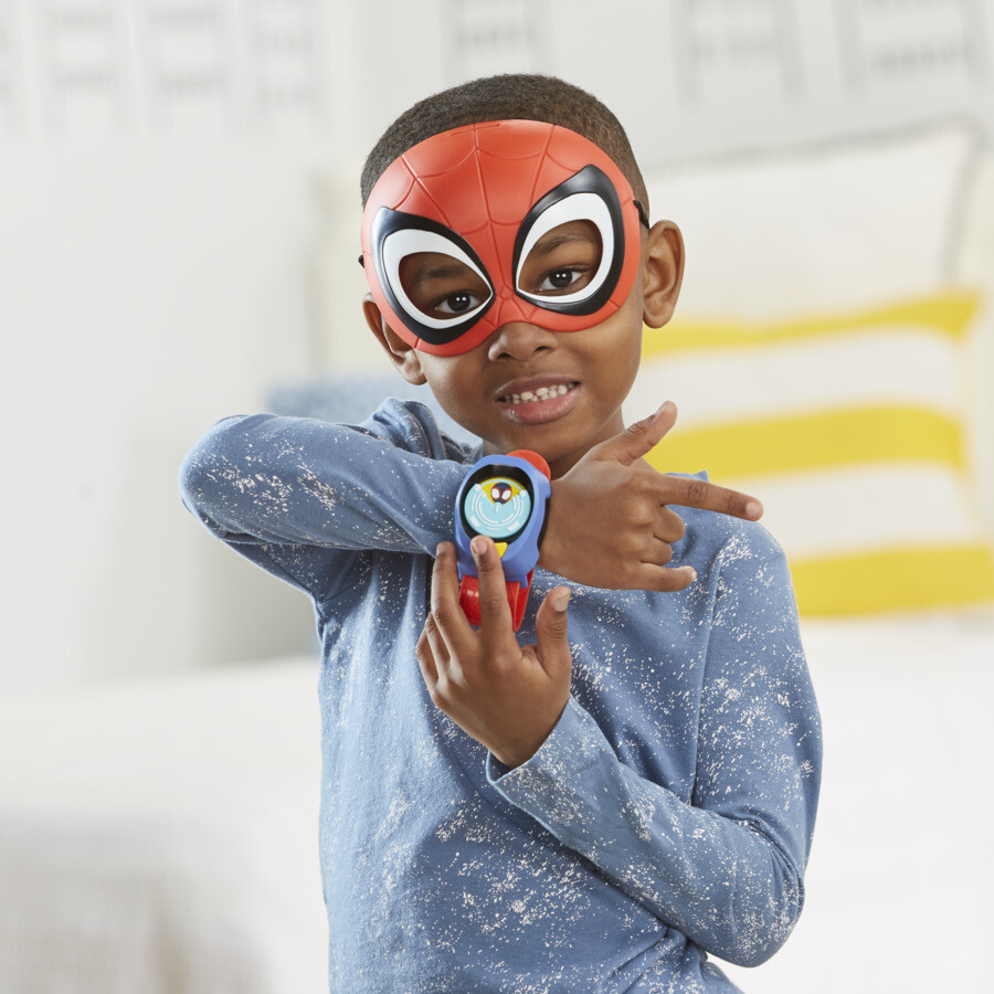Hasbro marvel spidey e i suoi fantastici amici, set con orologio comm-link e maschera di spidey, giocattolo per il roleplay per età prescolare, dai 3 anni in su - SPIDEY, Spiderman