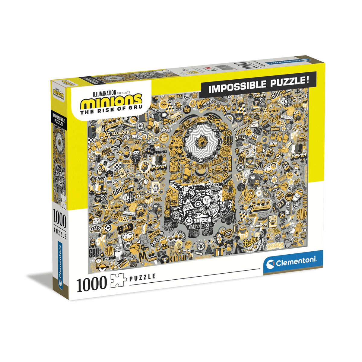 Clementoni - puzzle impossible minions 2 - 1000 pezzi - 