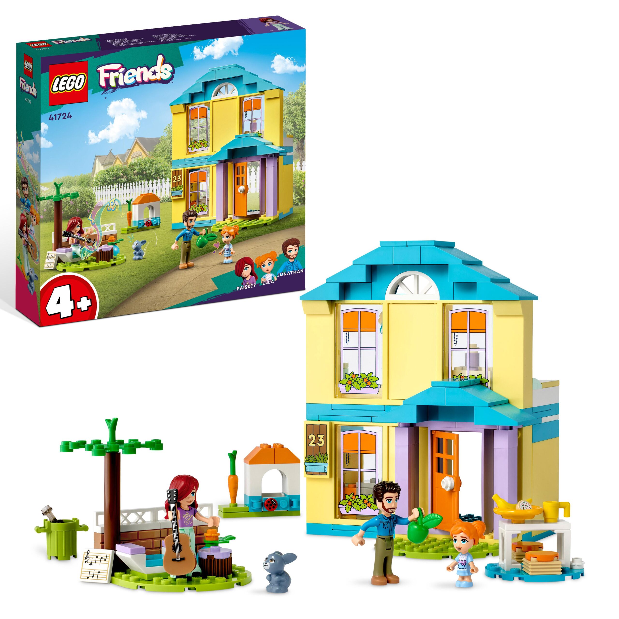 Lego friends 41724 la casa di paisley, casa delle bambole con accessori, giochi per bambina e bambino 4+ anni, idea regalo - LEGO FRIENDS