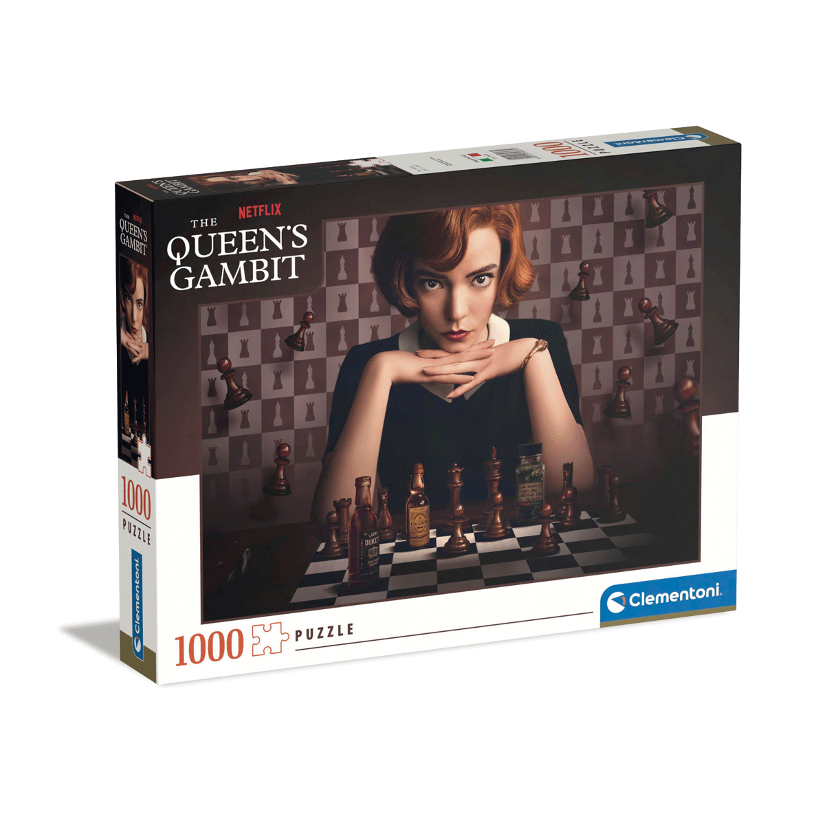 Clementoni - netflix queen's gambit - puzzle adulti 1000 pezzi - 