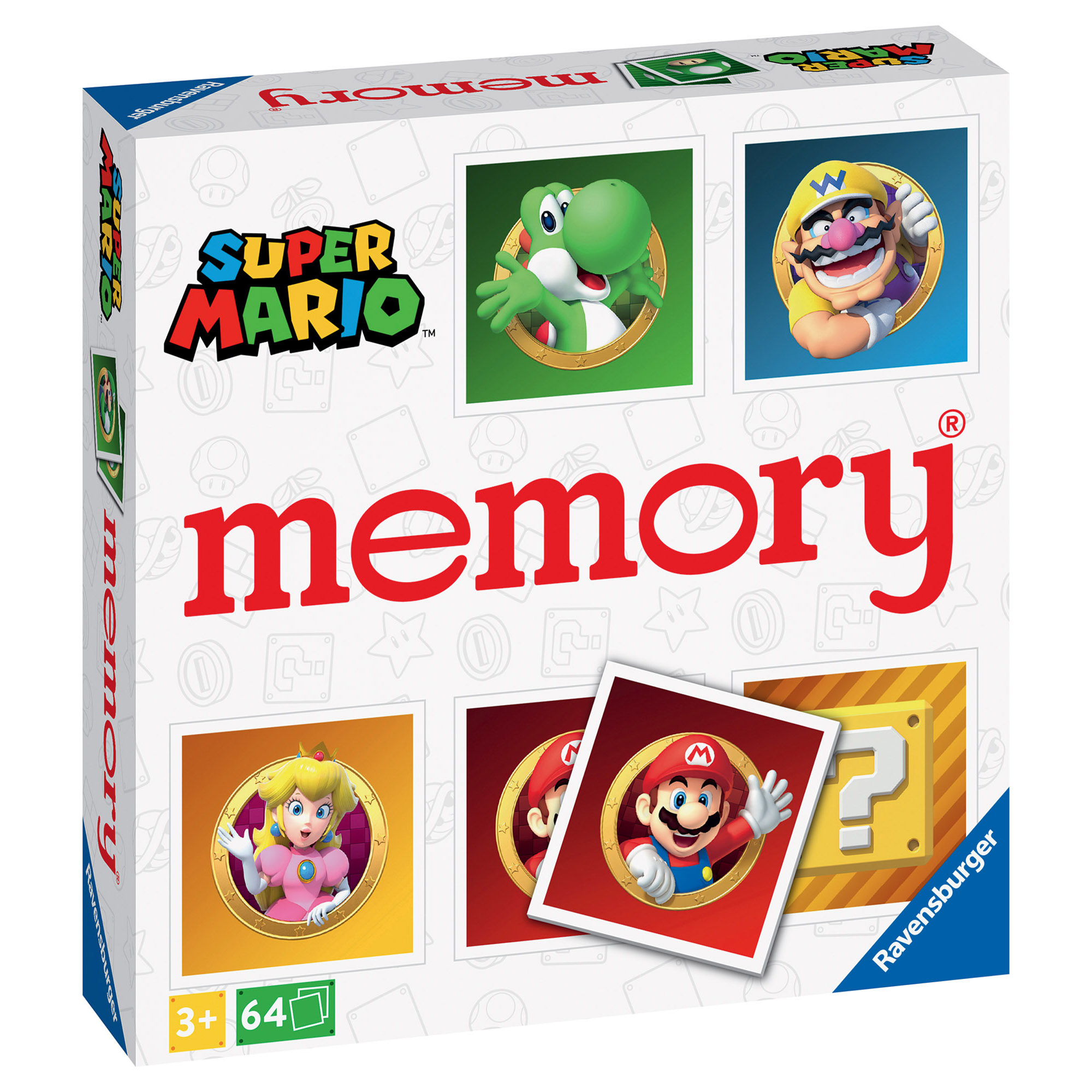 Ravensburger - memory® versione super mario, 64 tessere, gioco da tavolo, 3+ anni - RAVENSBURGER, Super Mario