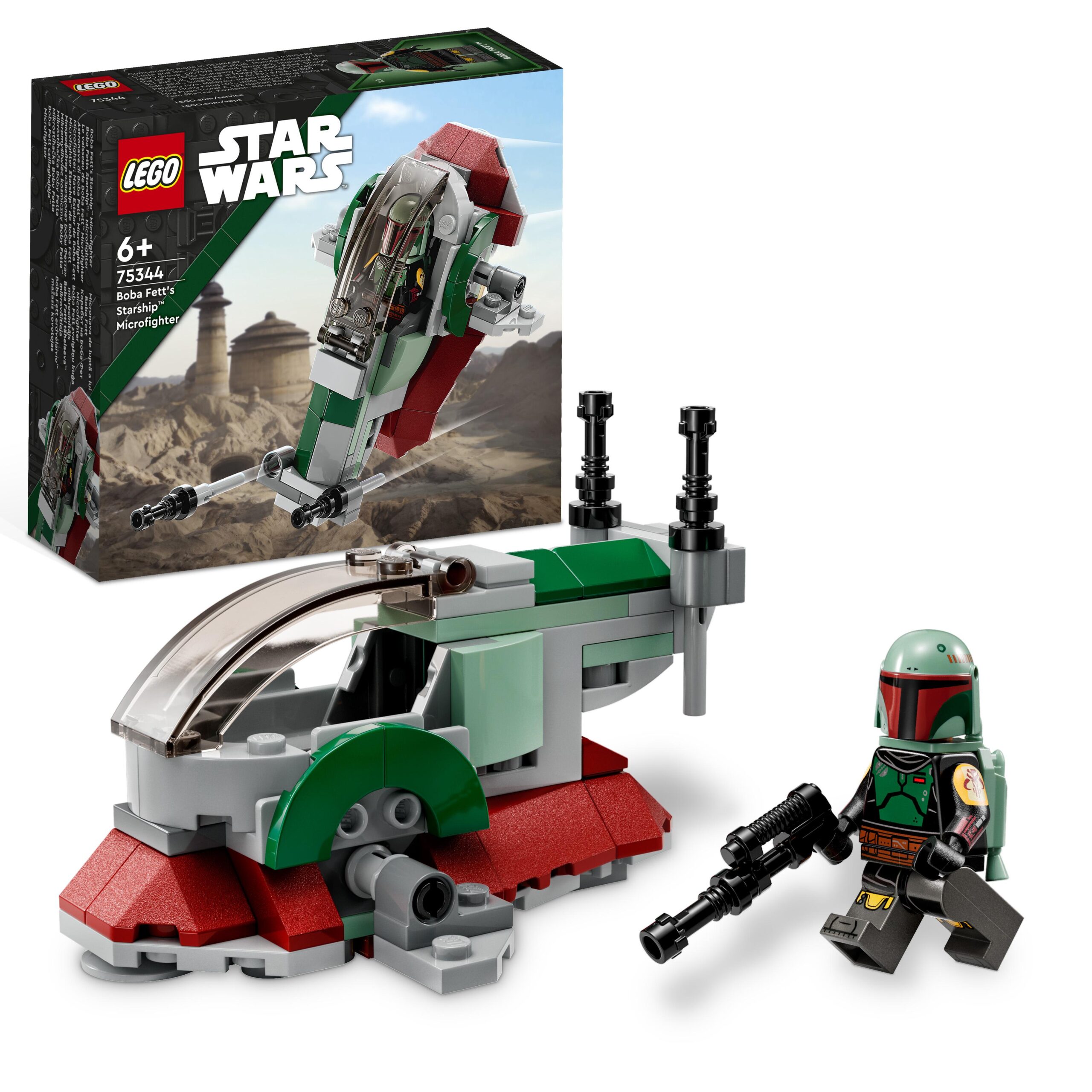 Lego star wars 75344 astronave di boba fett microfighter giocattolo, modellino da costruire set mandaloriano, idee regalo - LEGO® Star Wars™, Star Wars