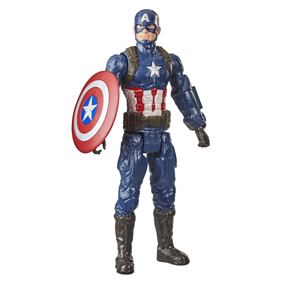 Hasbro marvel avengers, titan hero series, capitan america, action figure da 30 cm, per bambini dai 4 anni in su - Avengers