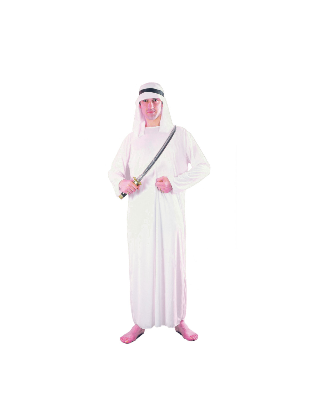 Costume completo bianco da arabo, adulto taglia unica - Toys Center