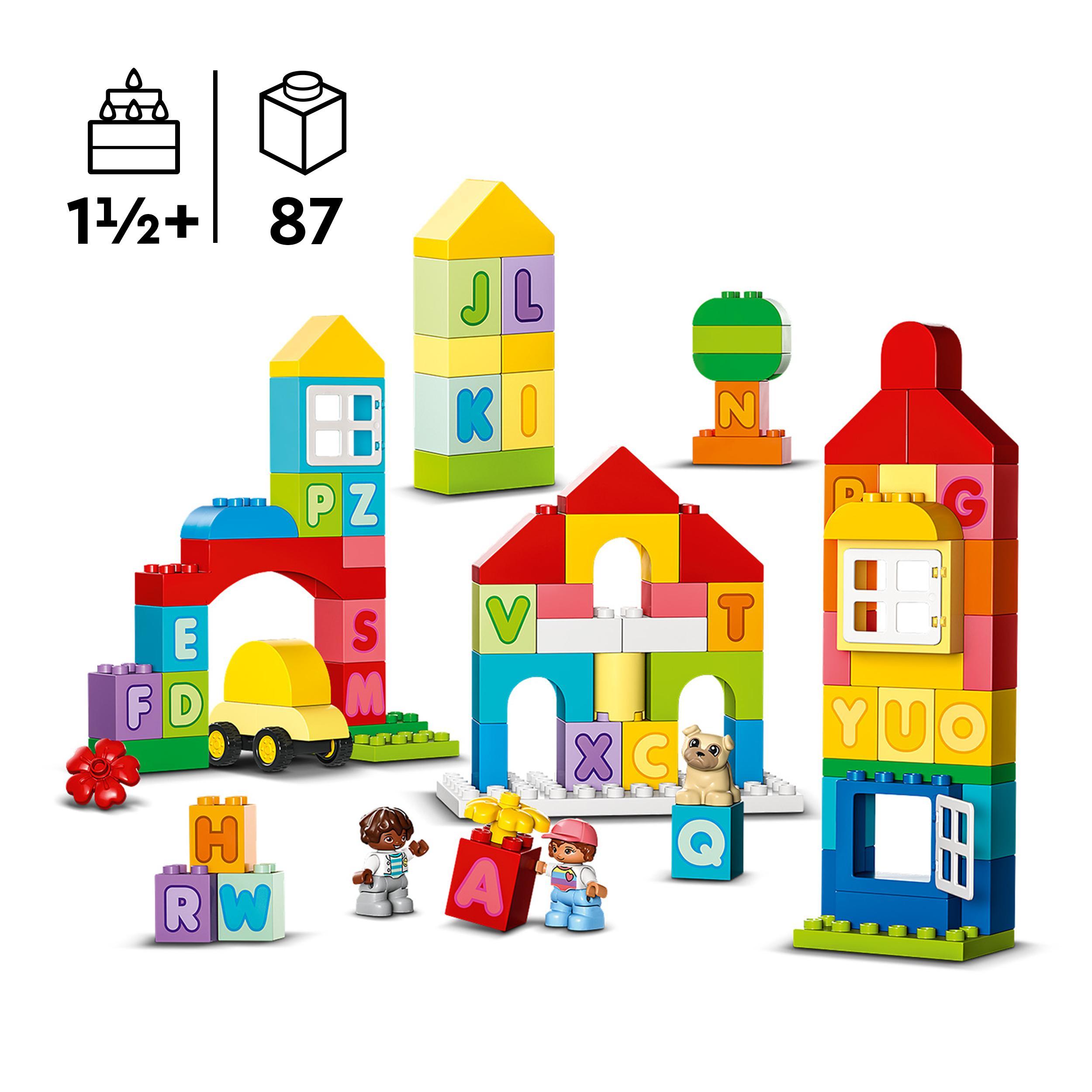 Lego duplo classic 10935 città dell’alfabeto, giochi educativi per bambini da 1,5 anni in su con costruzioni mattoncini grandi - LEGO DUPLO