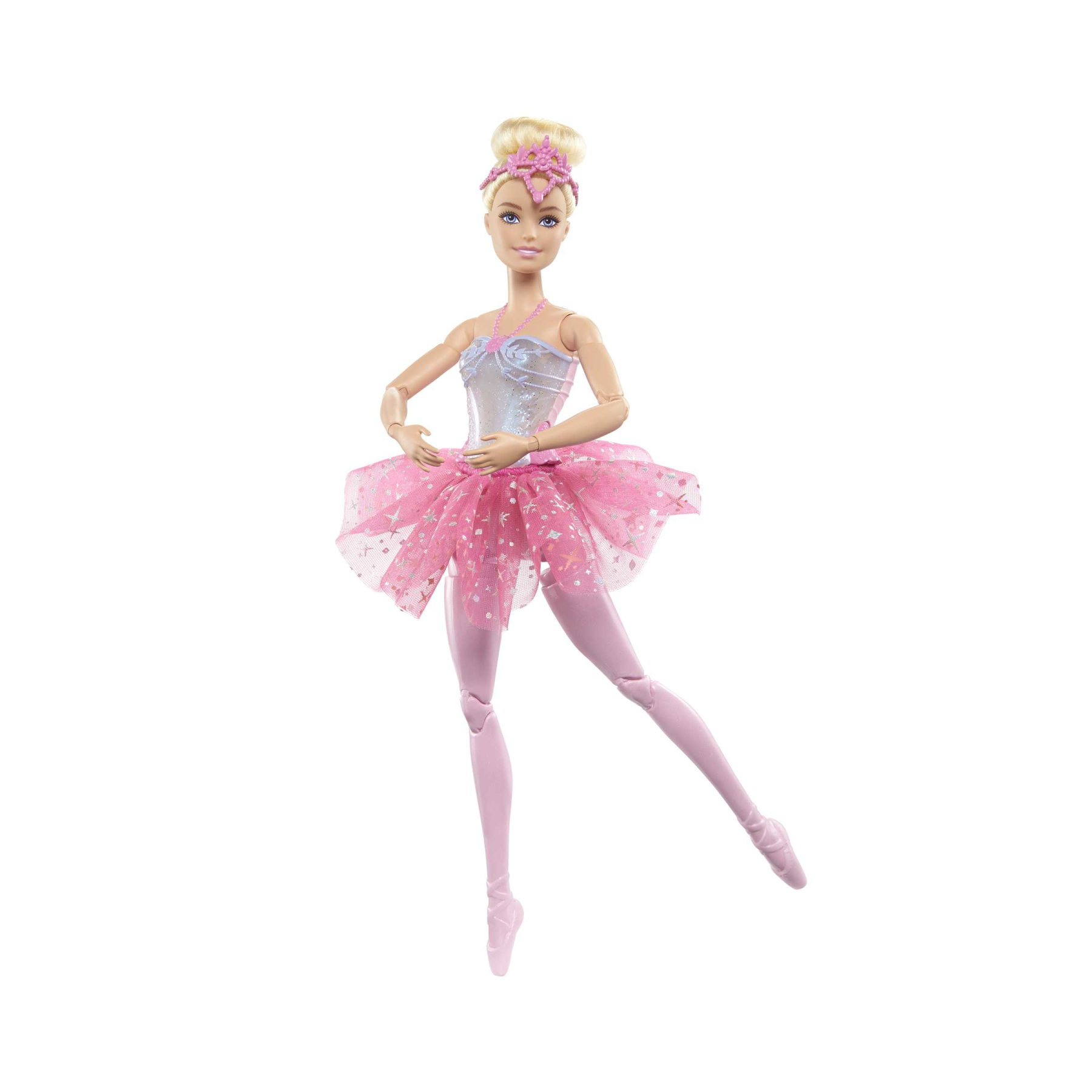 Barbie – barbie dreamtopia luci scintillanti, ballerina magico tutu, bambola dai capelli biondi, con luci, coroncina e tutù rosa, giocattolo per bambini, 3+ anni, hlc25 - Barbie