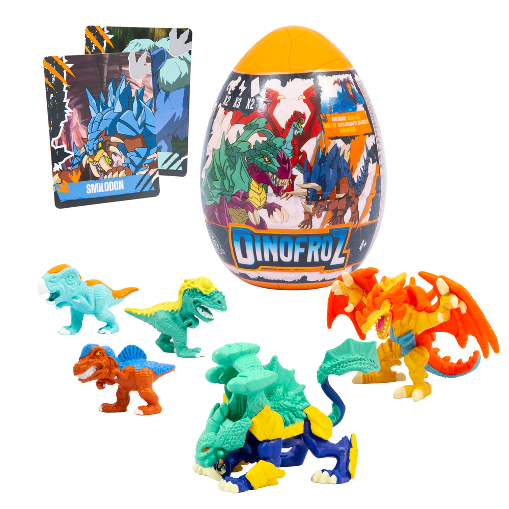Dinofroz - nuove surprise eggs in cdu formato da 12 pezzi - 