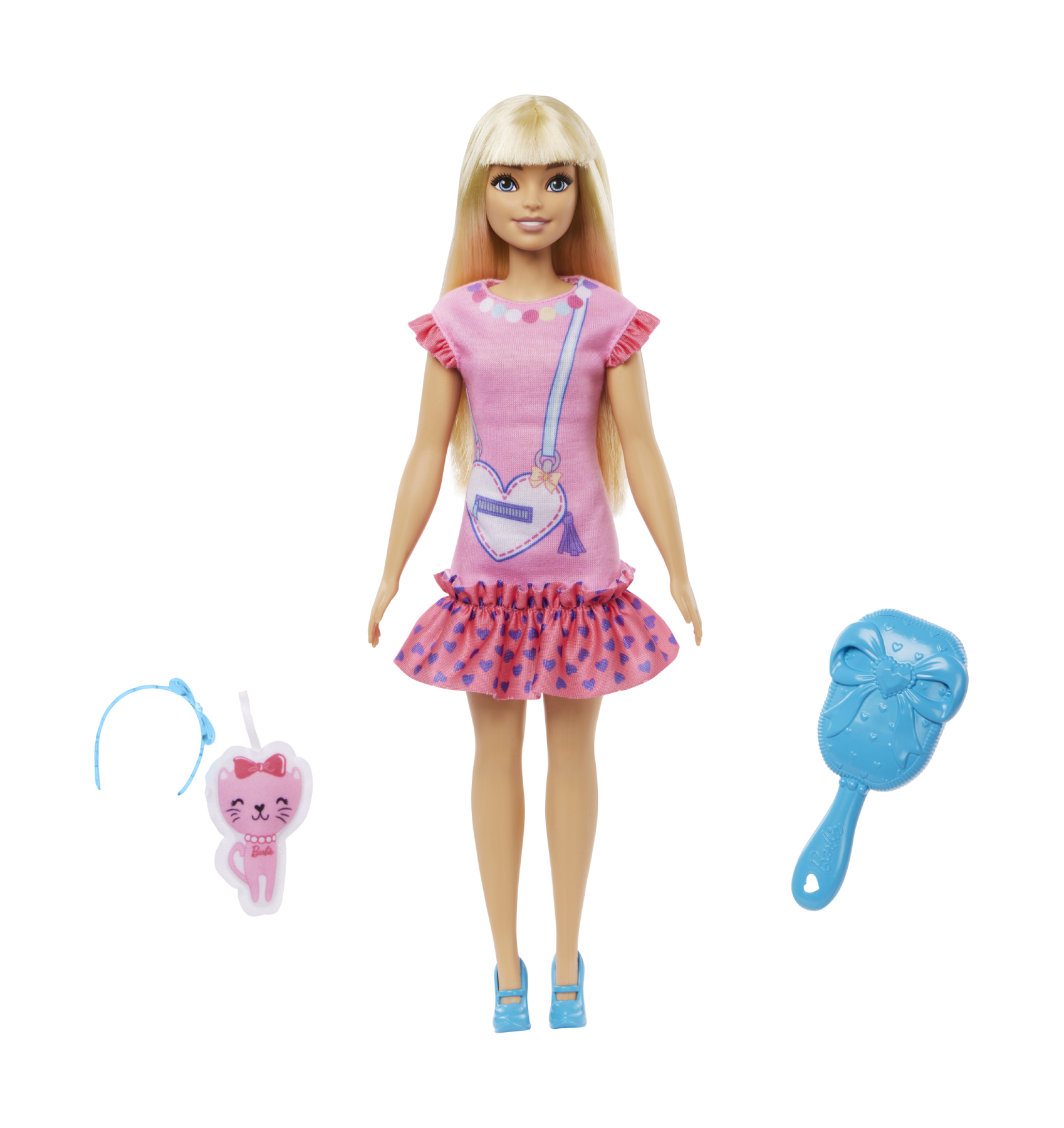 Barbie - la mia prima barbie, bambola alta 34 cm con busto morbido e arti  snodati, abito