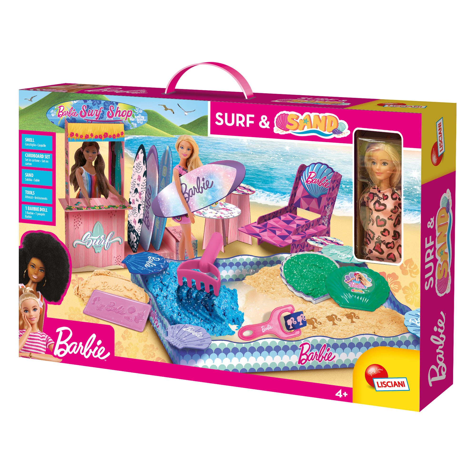 Barbie surf & sand  (doll included) - LISCIANI