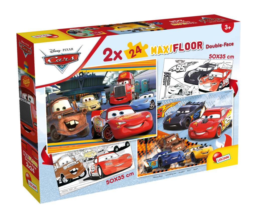 DISNEY PUZZLE MAXIFLOOR 2 X 24 CARS - Toys Center