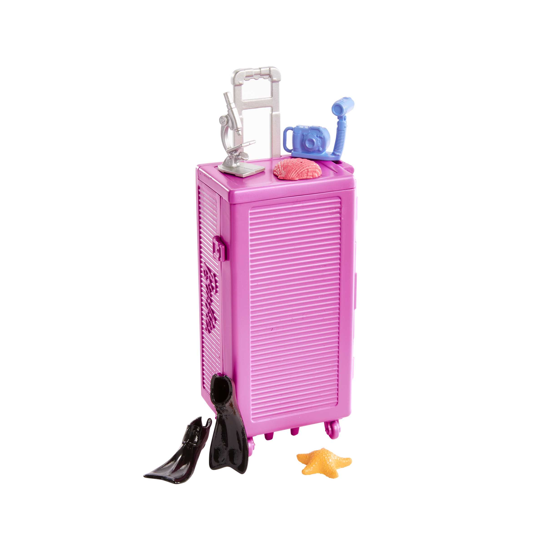 Barbie - barbie biologa marina, bambola bionda e playset con laboratorio mobile e trolley, 10+ accessori, giocattolo per bambini, 3+ anni, hmh26 - Barbie