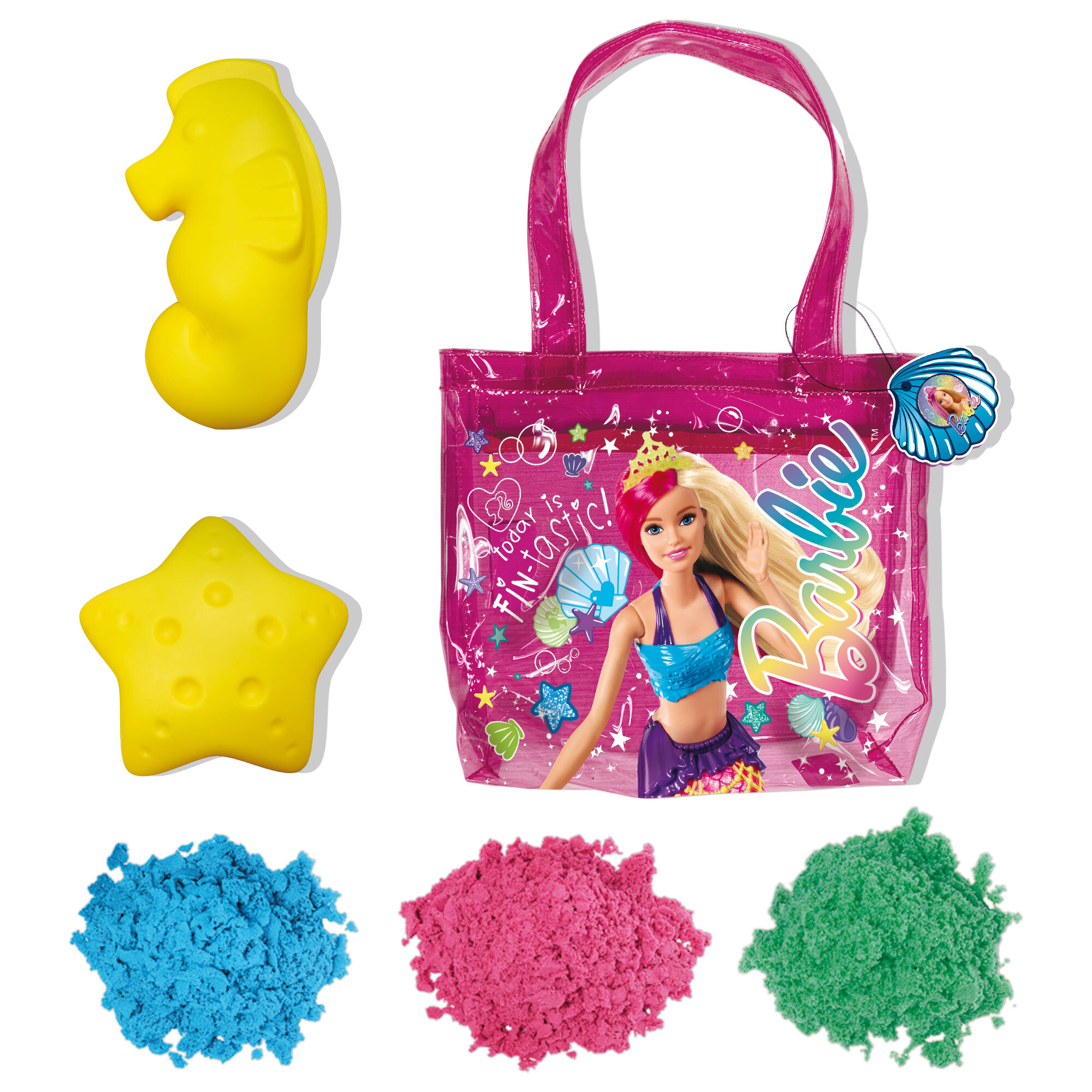 Barbie sand beach 500 g in a shopper summer bag - LISCIANI
