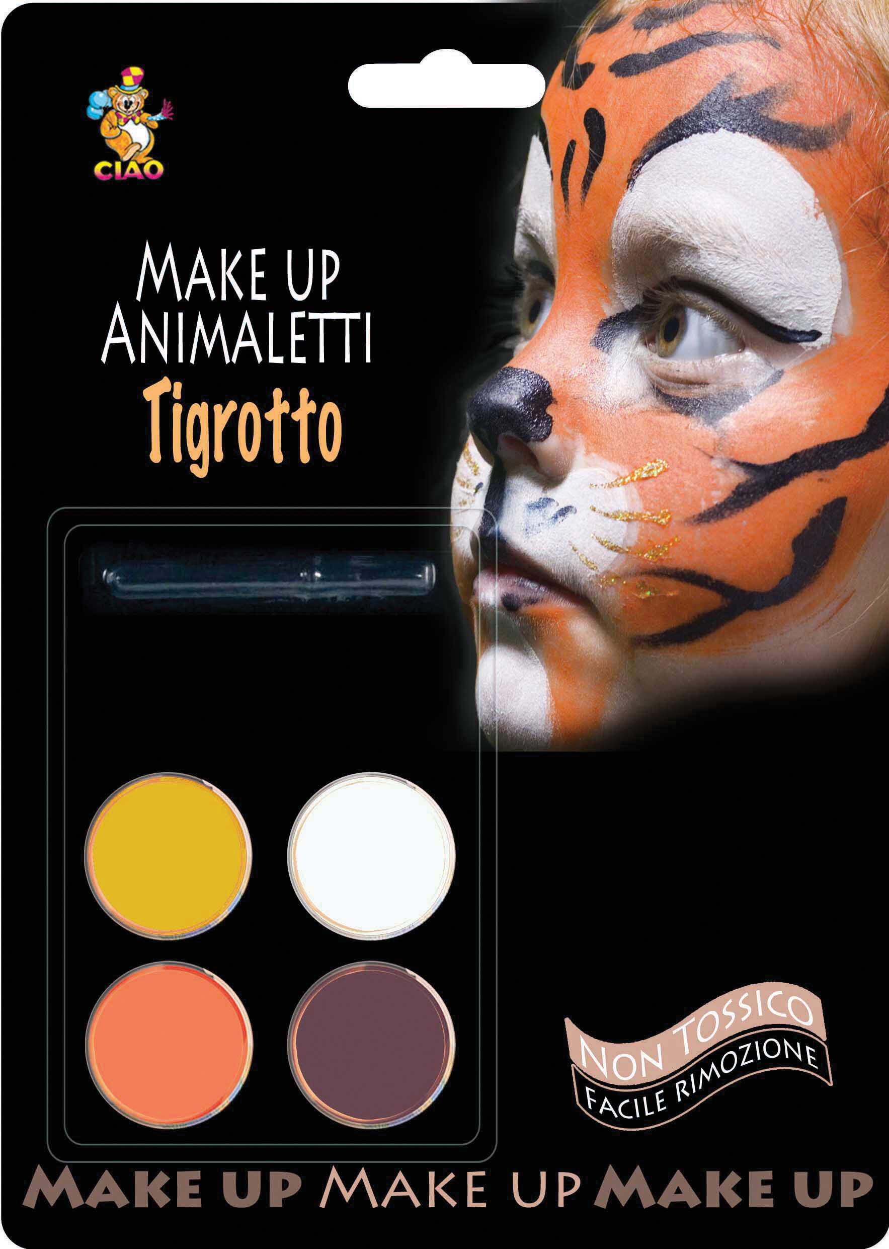 Make up animaletti soggetti  assortiti 4 colori e applicatore - 