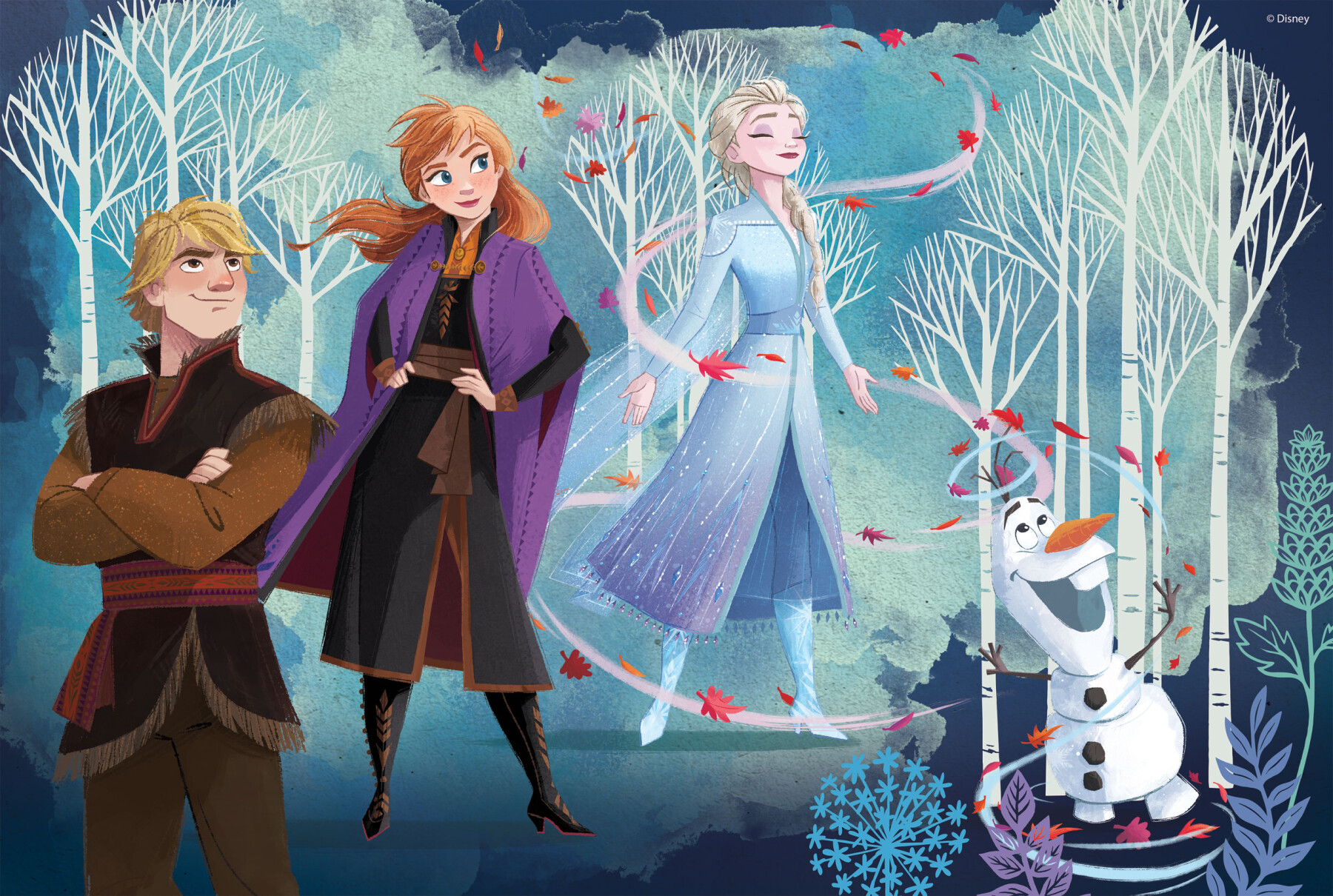 Disney puzzle maxifloor df 2 x 60 frozen - DISNEY PRINCESS, LISCIANI, Frozen