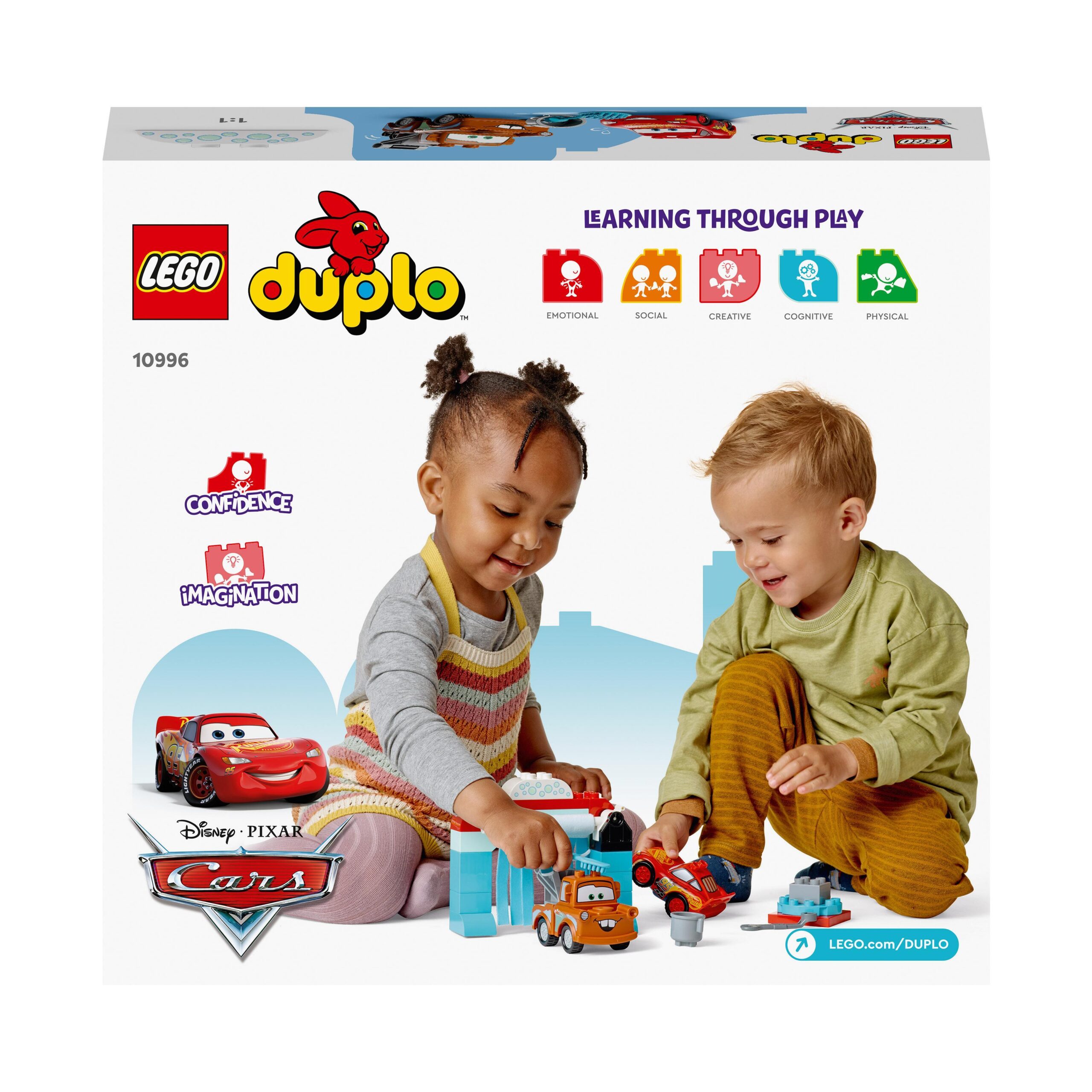 Lego duplo | disney pixar cars 10996 divertimento all’autolavaggio con saetta mcqueen e cricchetto, macchine giocattolo per bambini - LEGO DUPLO, Cars