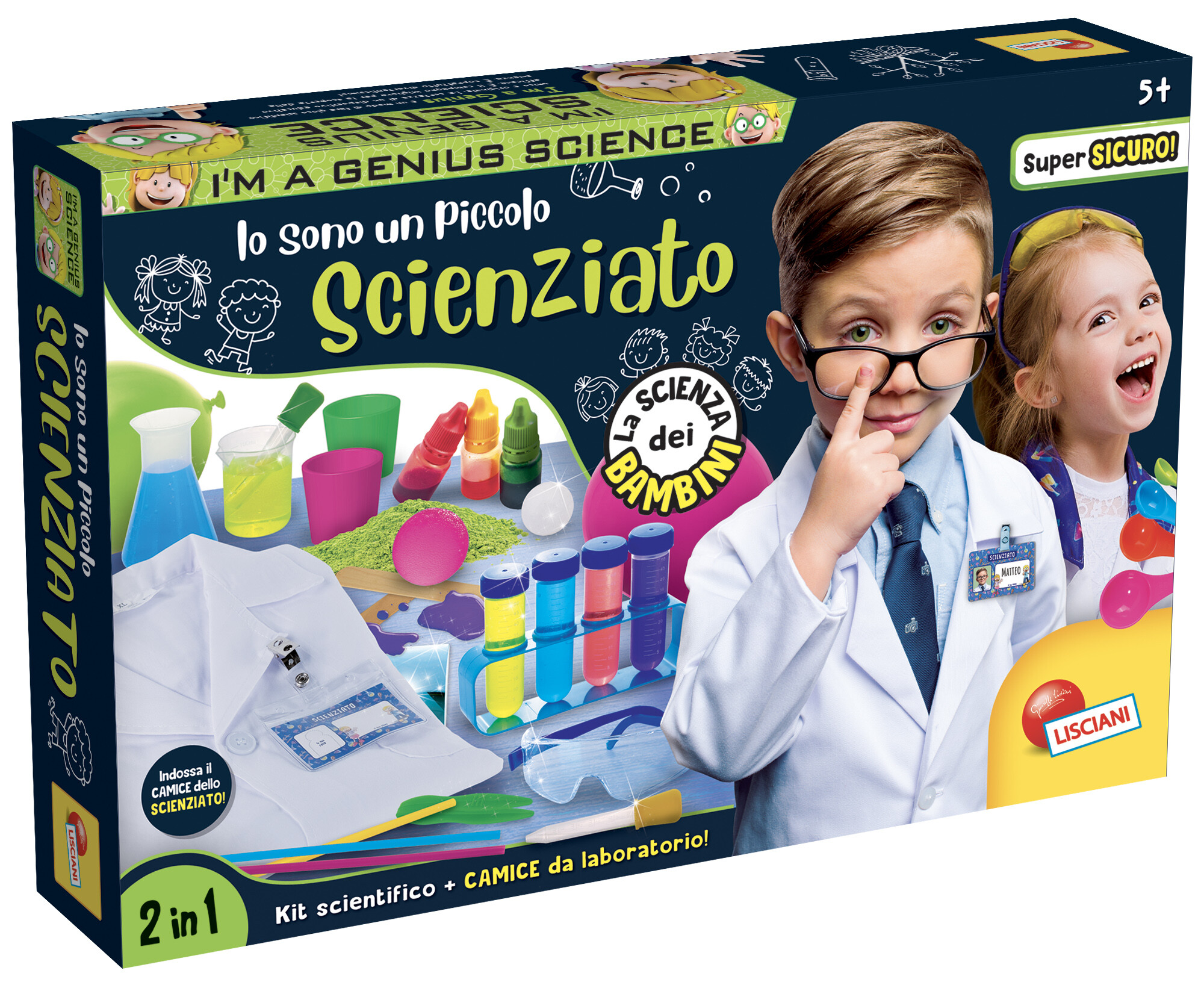 Giochi scientifici Lisciani per bambini da 5 a 12 anni.