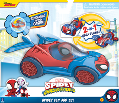 Spidey veicolo flip and jet.  un veicolo che si trasforma in un vero jet - SPIDEY, Spiderman
