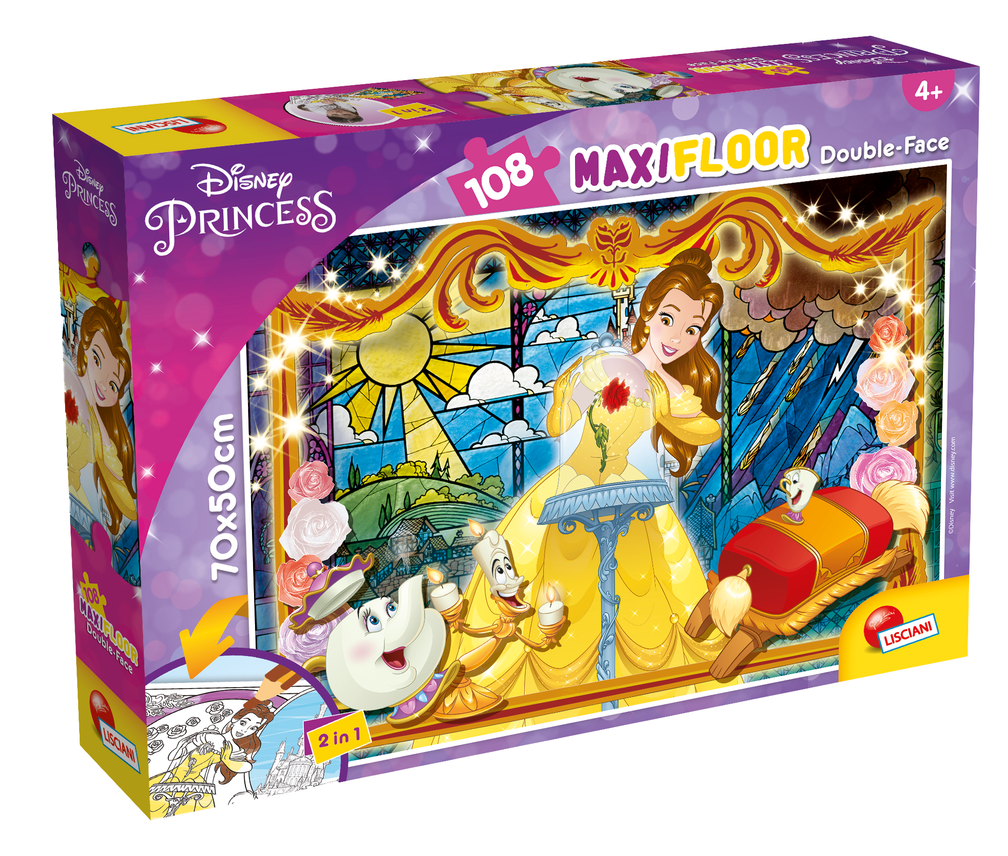 Disney puzzle df maxi floor 108 bella e la bestia - DISNEY PRINCESS, LISCIANI