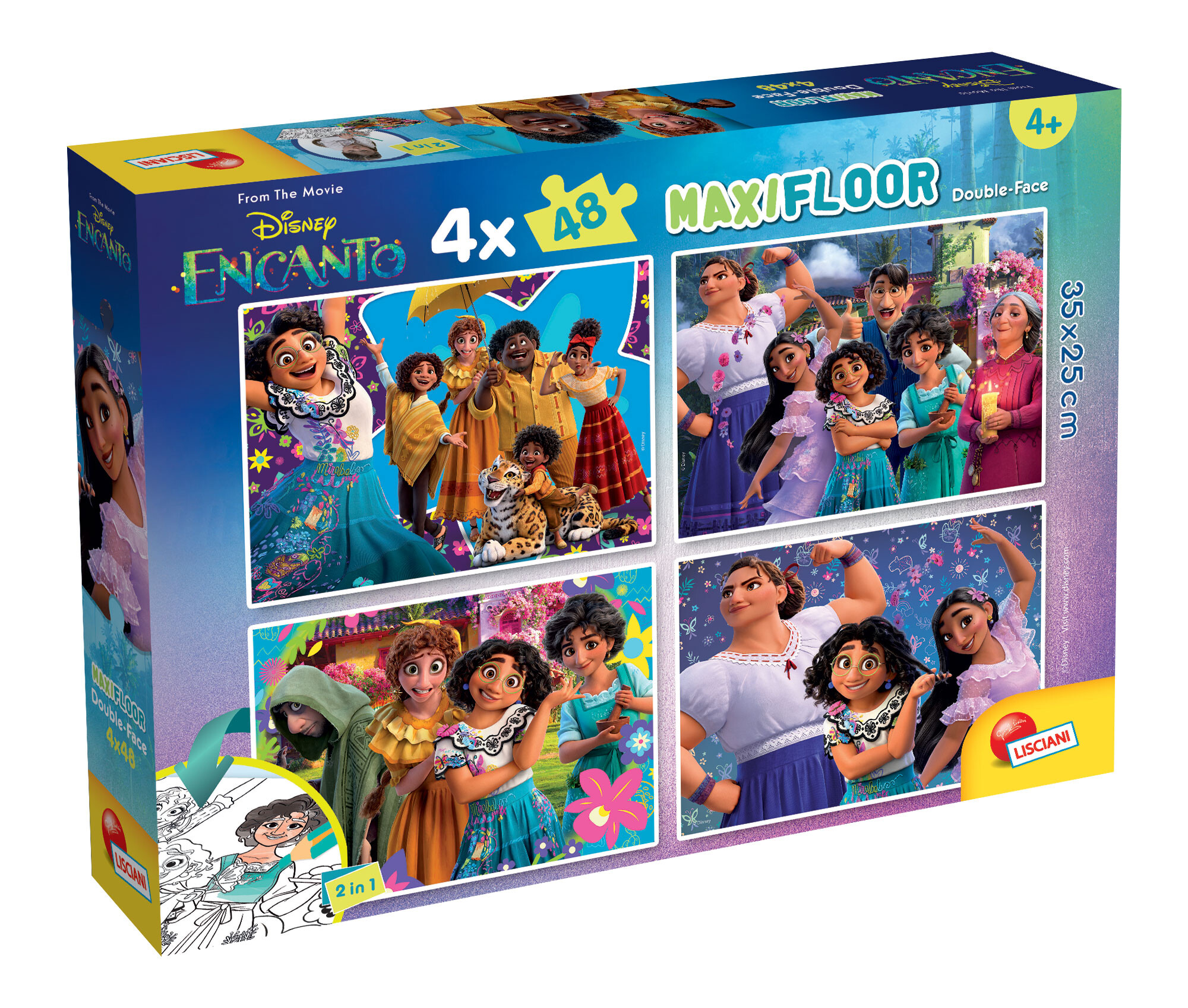 Disney puzzle maxifloor 4 x 48 encanto - DISNEY PRINCESS, ENCANTO, LISCIANI