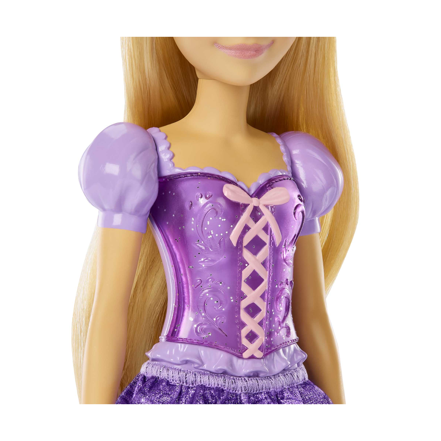 Disney princess - rapunzel bambola snodata, vestita alla moda con capi e accessori scintillanti ispirati al film disney, giocattolo per bambini, 3+ anni, hlw03 - DISNEY PRINCESS