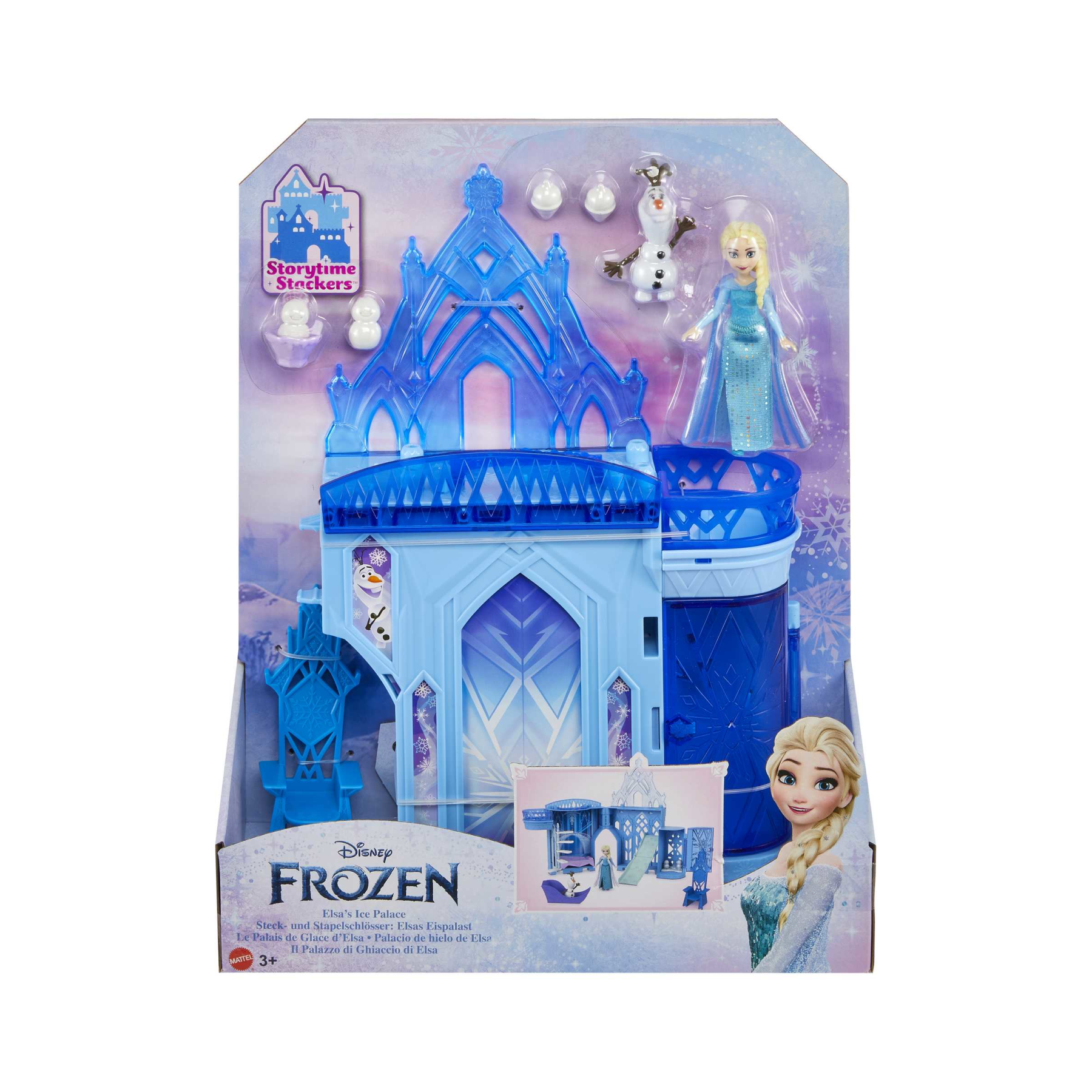 Disney frozen - set componibili palazzo di ghiaccio di elsa, playset  castello delle bambole impilabile, con mini bambola elsa, olaf e tanti  accessori, giocattolo per bambini, 3+ anni, hlx01 - Toys Center