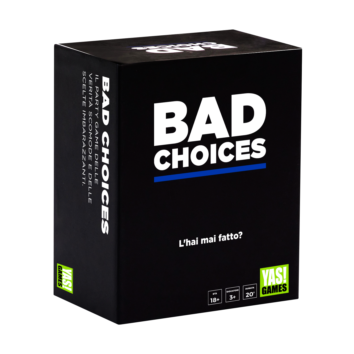 Yas!games -bad choices - party games - gioco da tavolo - vietato ai minori di 18+ - 