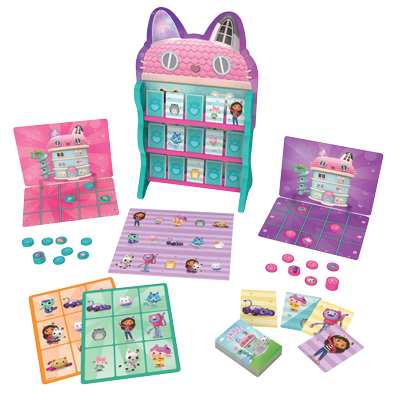 Gabby's dollhouse | 8 giochi in scatola riuniti in 1 confezione - GABBY'S DOLLHOUSE