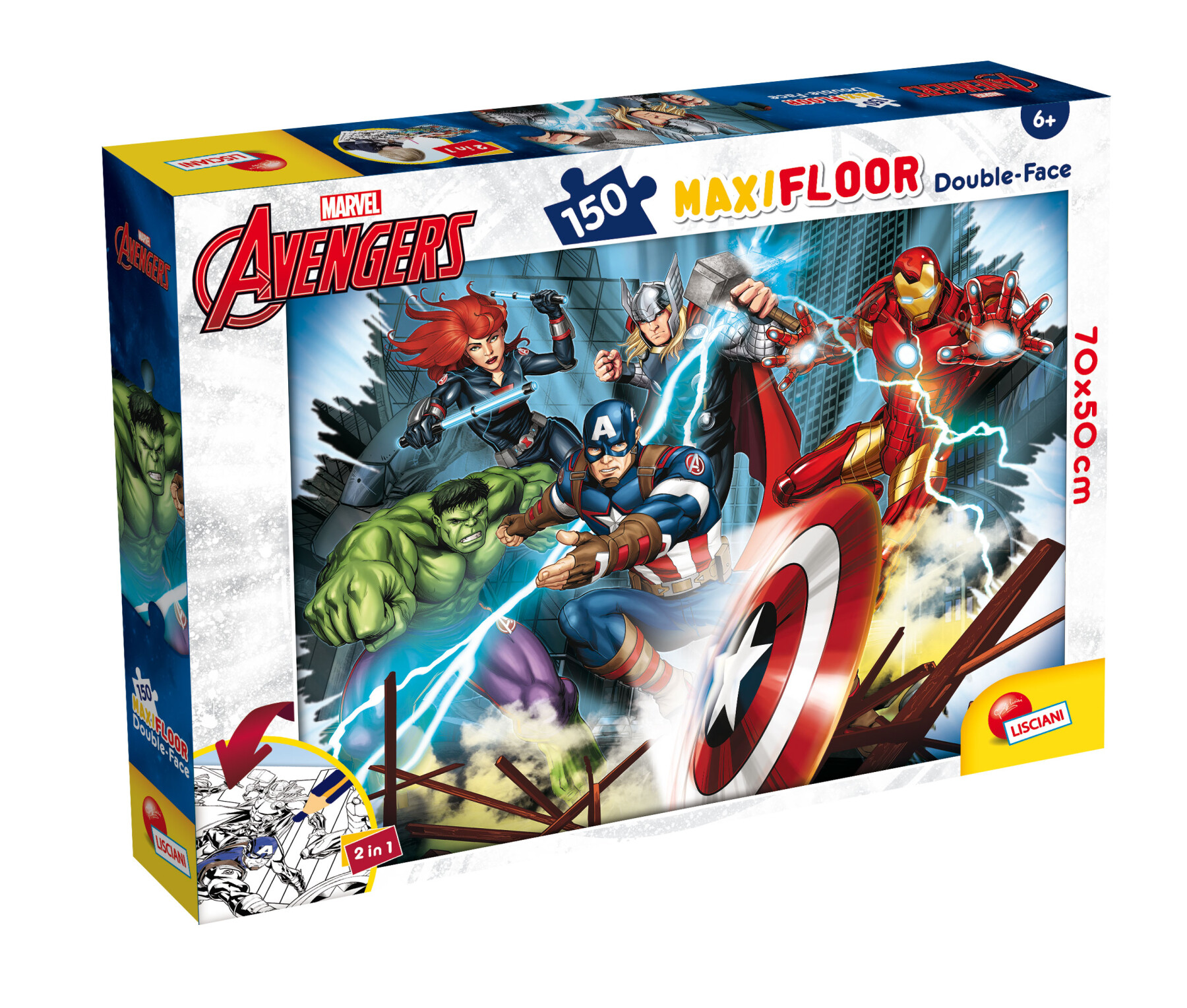 Marvel puzzle df maxi floor  150 avengers - LISCIANI, Avengers