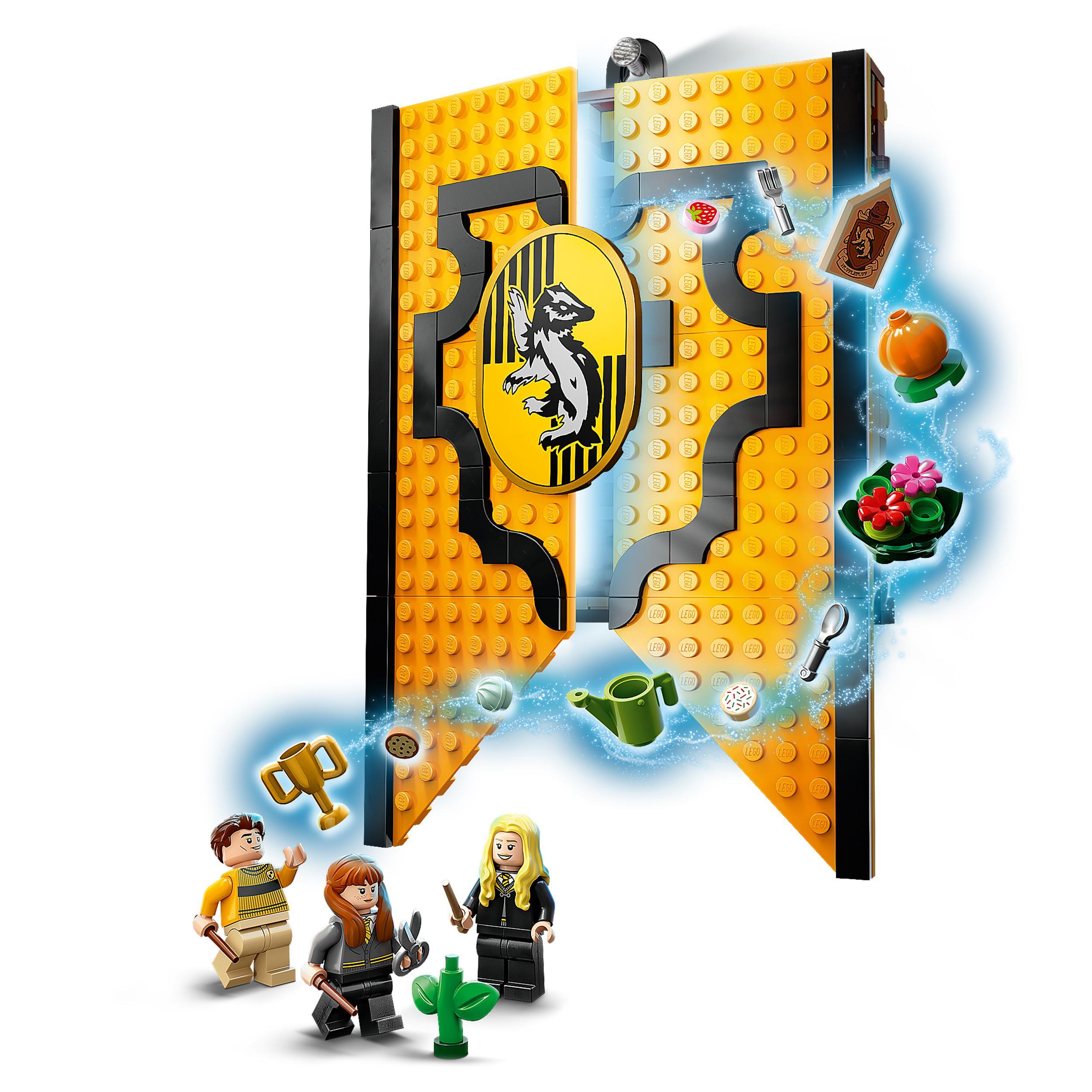LEGO 76412 Harry Potter Stendardo della Casa Tassorosso da Parete, Sala  Comune del Castello di Hogwarts