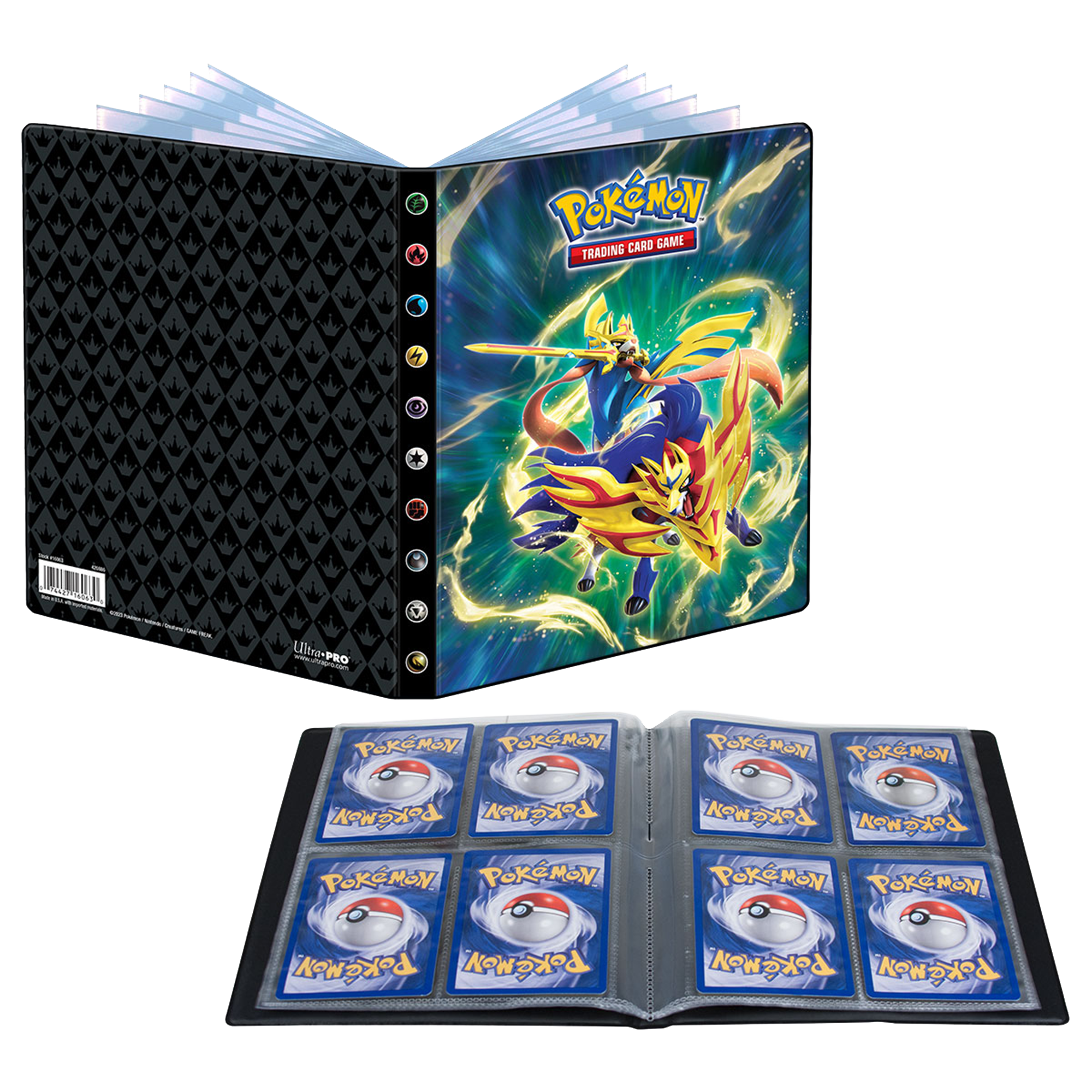 Ultra pro pokemon portfolio 4 tasche 10 swsh 12.5 zenit regale - POKEMON