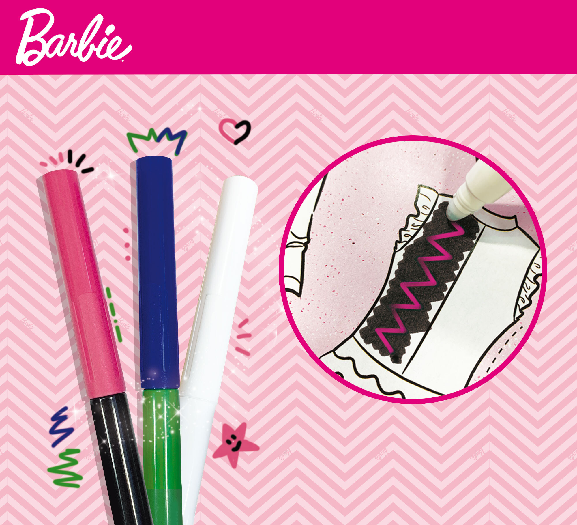 Barbie fashion school (magic pens) - LISCIANI, Barbie