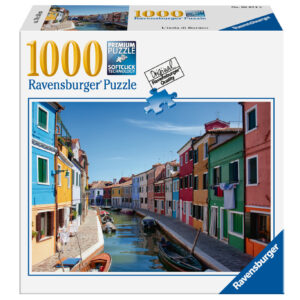 Ravensburger - puzzle burano, collezione meraviglie italiane, 1000 pezzi, puzzle adulti - RAVENSBURGER