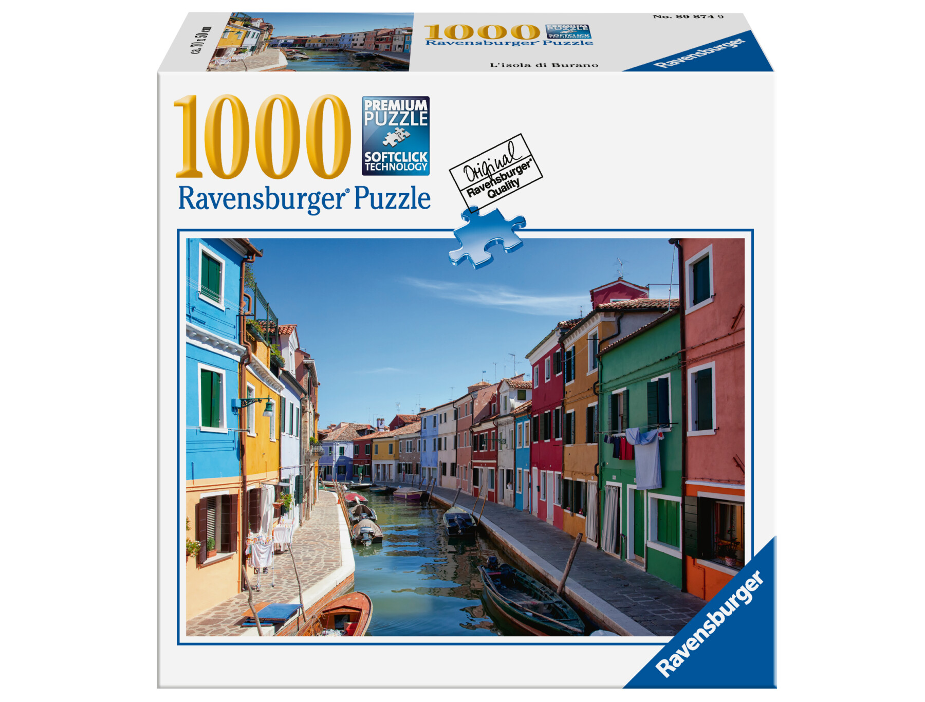 Puzzle 1000 pièces Burano, Italie - Ravensburger - Architecture et