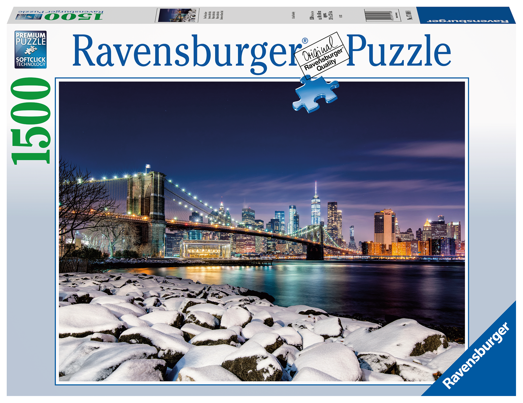 Ravensburger - puzzle inverno a new york, 1500 pezzi, puzzle adulti - RAVENSBURGER