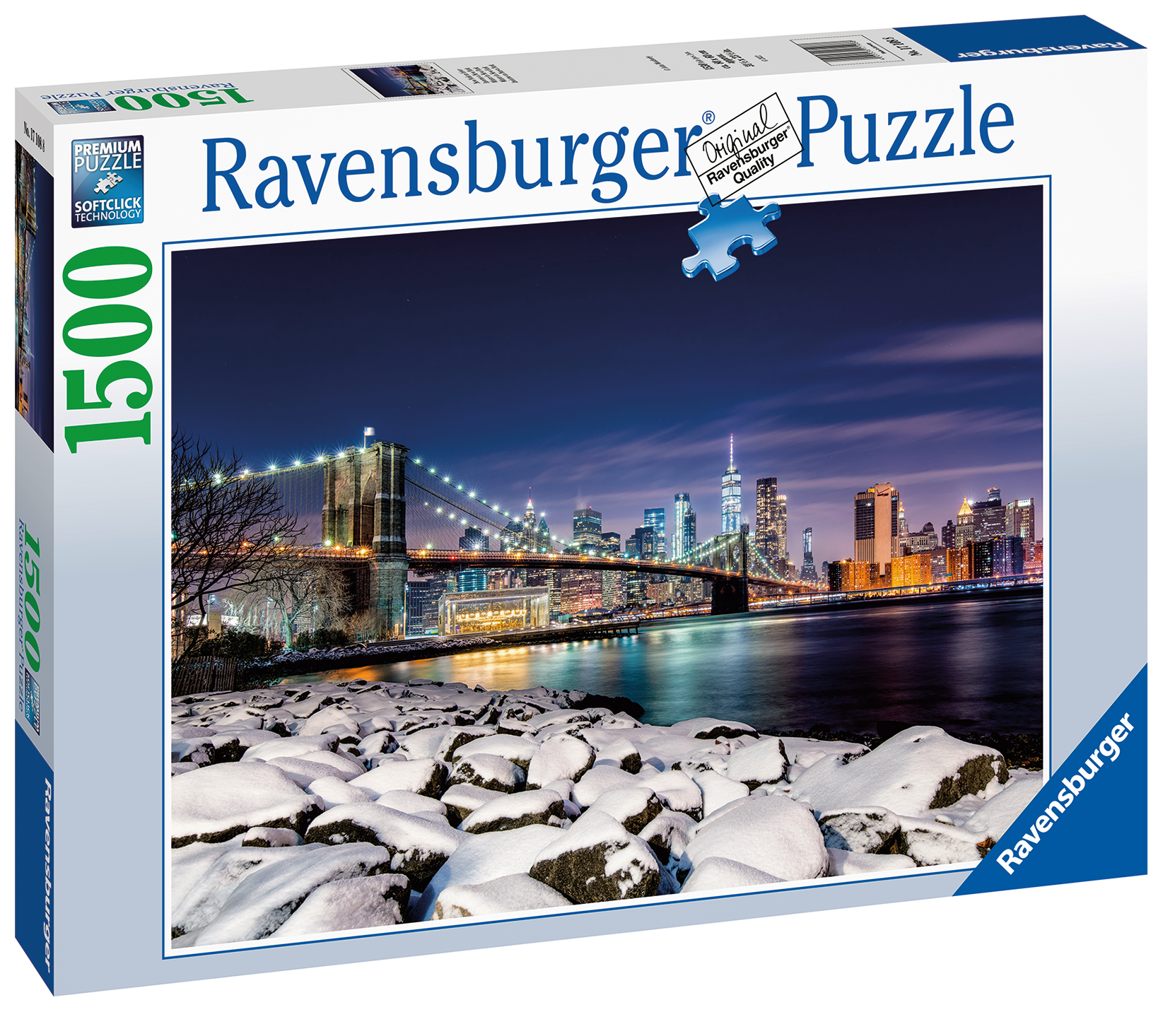 Ravensburger - puzzle inverno a new york, 1500 pezzi, puzzle adulti - Toys  Center