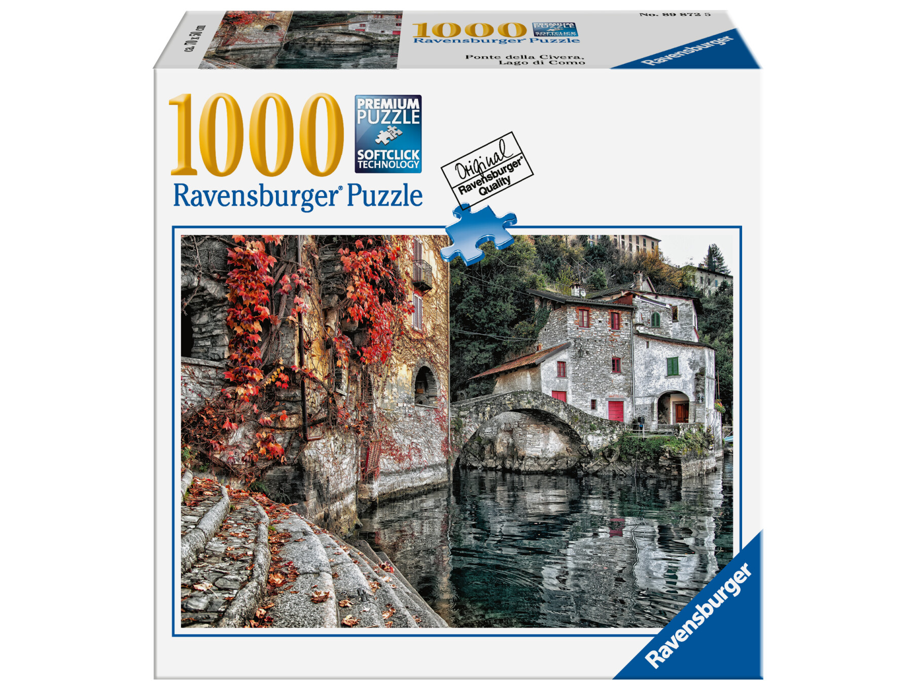 Ravensburger - puzzle lago di como, collezione meraviglie italiane, 1000 pezzi, puzzle adulti - RAVENSBURGER