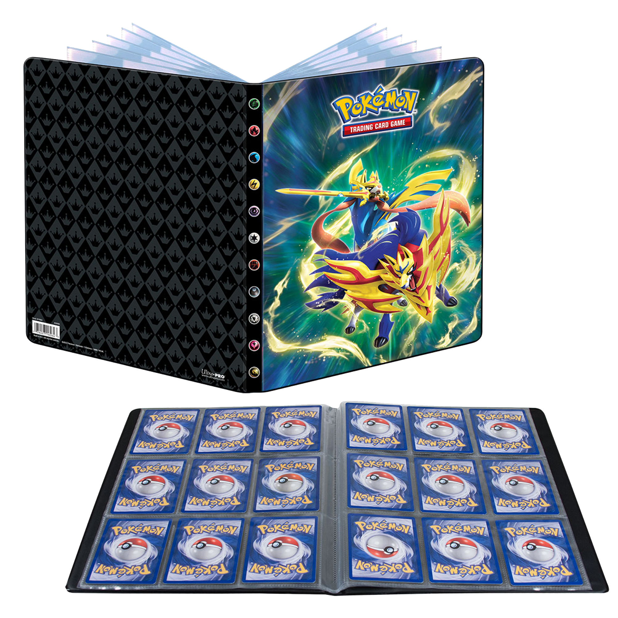 Ultra pro pokemon portfolio 9 tasche 14 pagine swsh 12.5 zenit regale - POKEMON