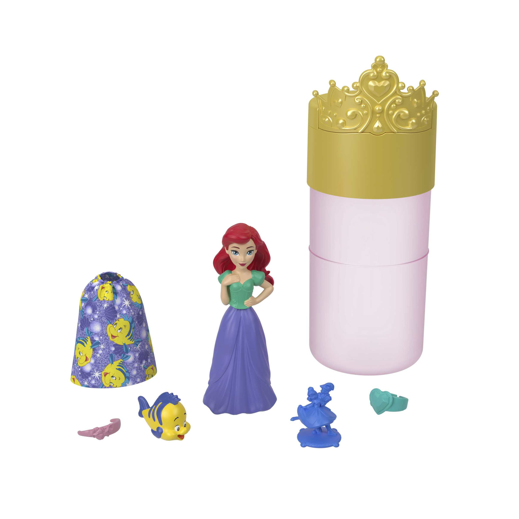 Disney princess - royal color reveal, bambola con 6 sorprese da scoprire tra cui un personaggio, ispirata ai film disney, giocattolo per bambini, 3+ anni, hmb69 - DISNEY PRINCESS