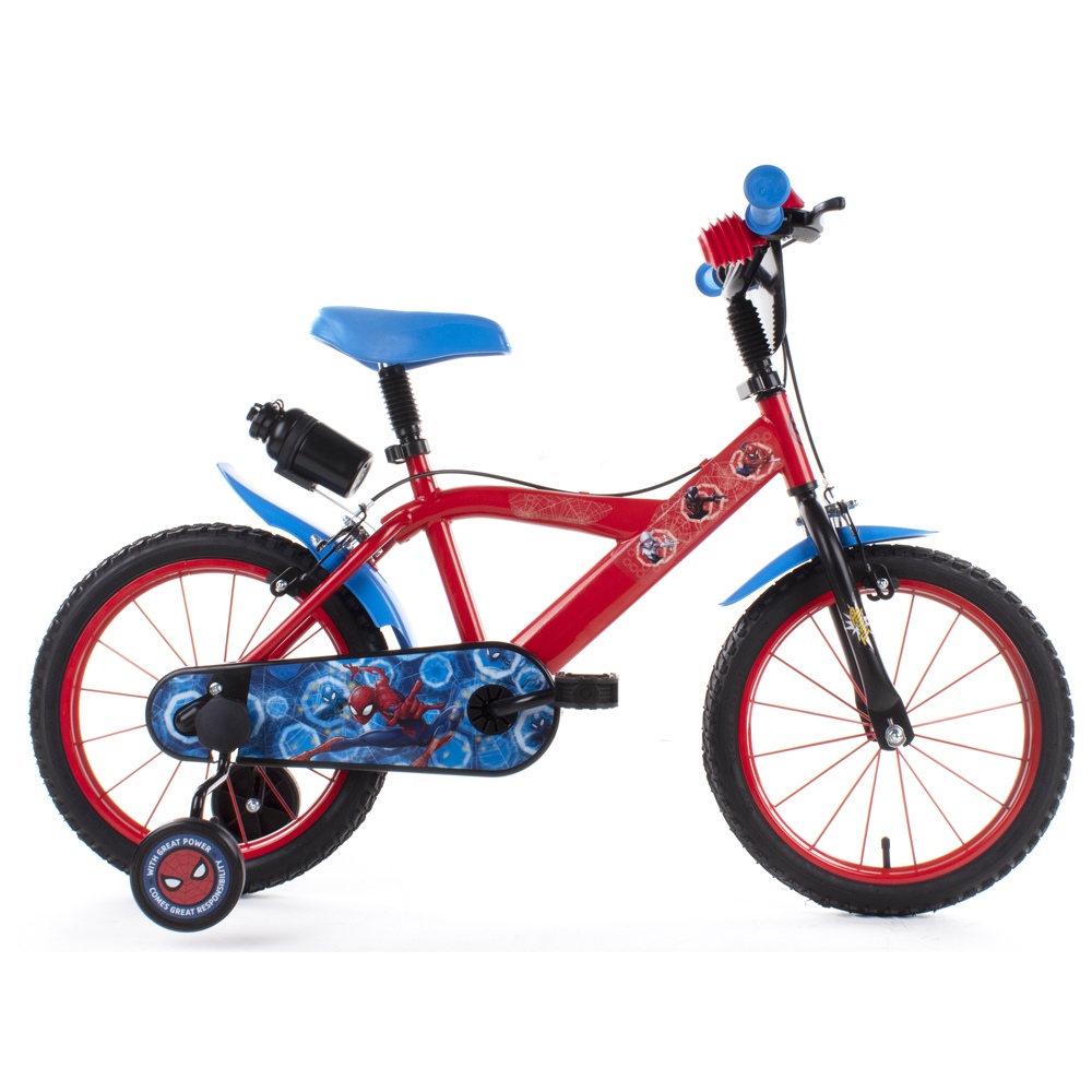Bicicletta in metallo da 14 pollici di Spiderman - adatta per bambini di 3-4  anni - Toys Center