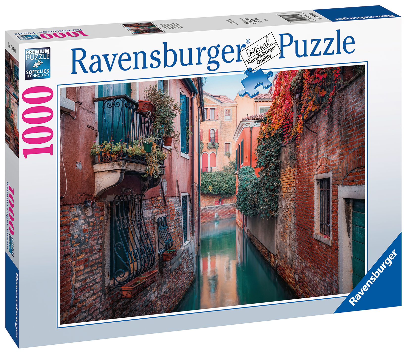 Ravensburger - puzzle autunno a venezia, 1000 pezzi, puzzle adulti