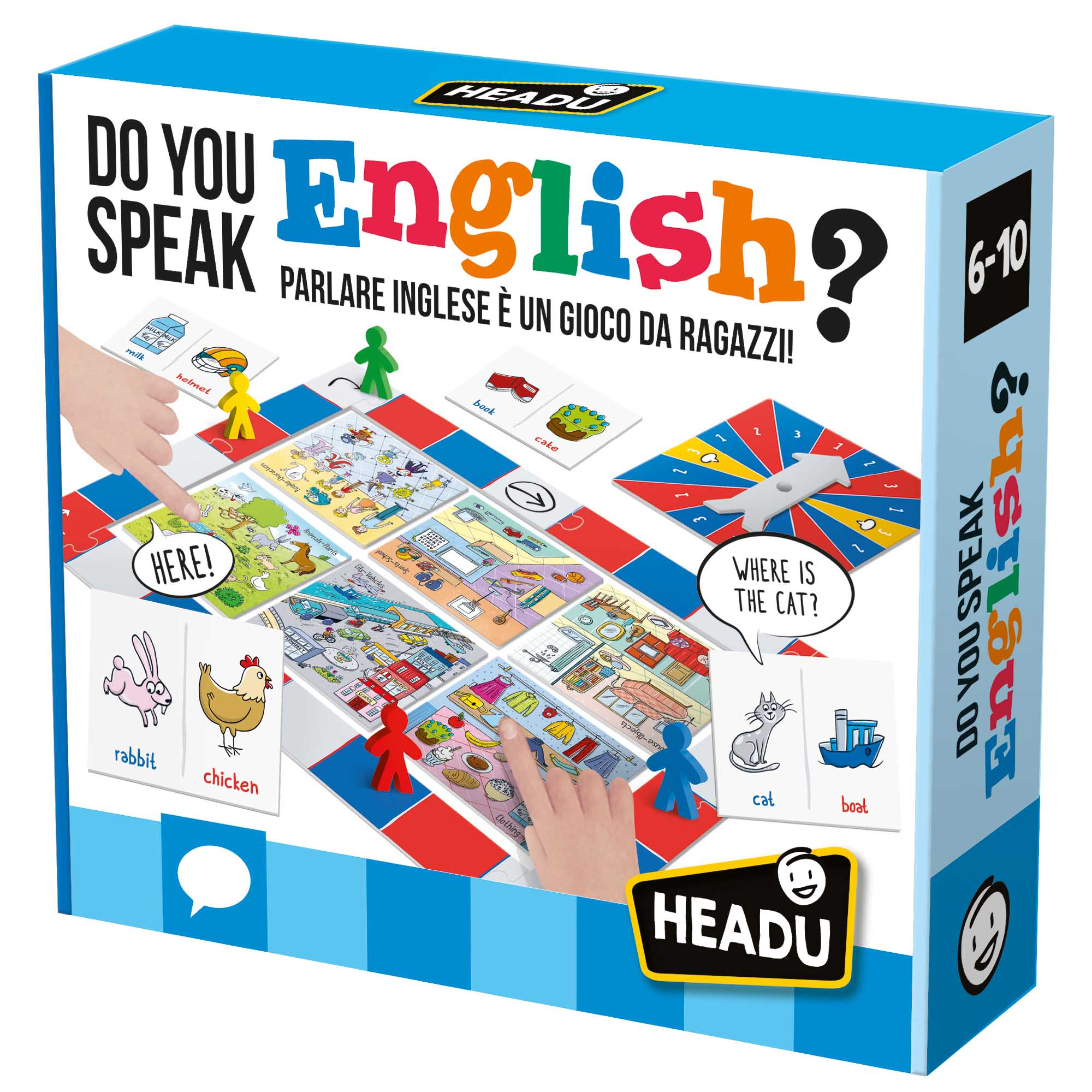 Do you speak english. parlare inglese è un gioco! teacher tested.	6-10 anni - HEADU