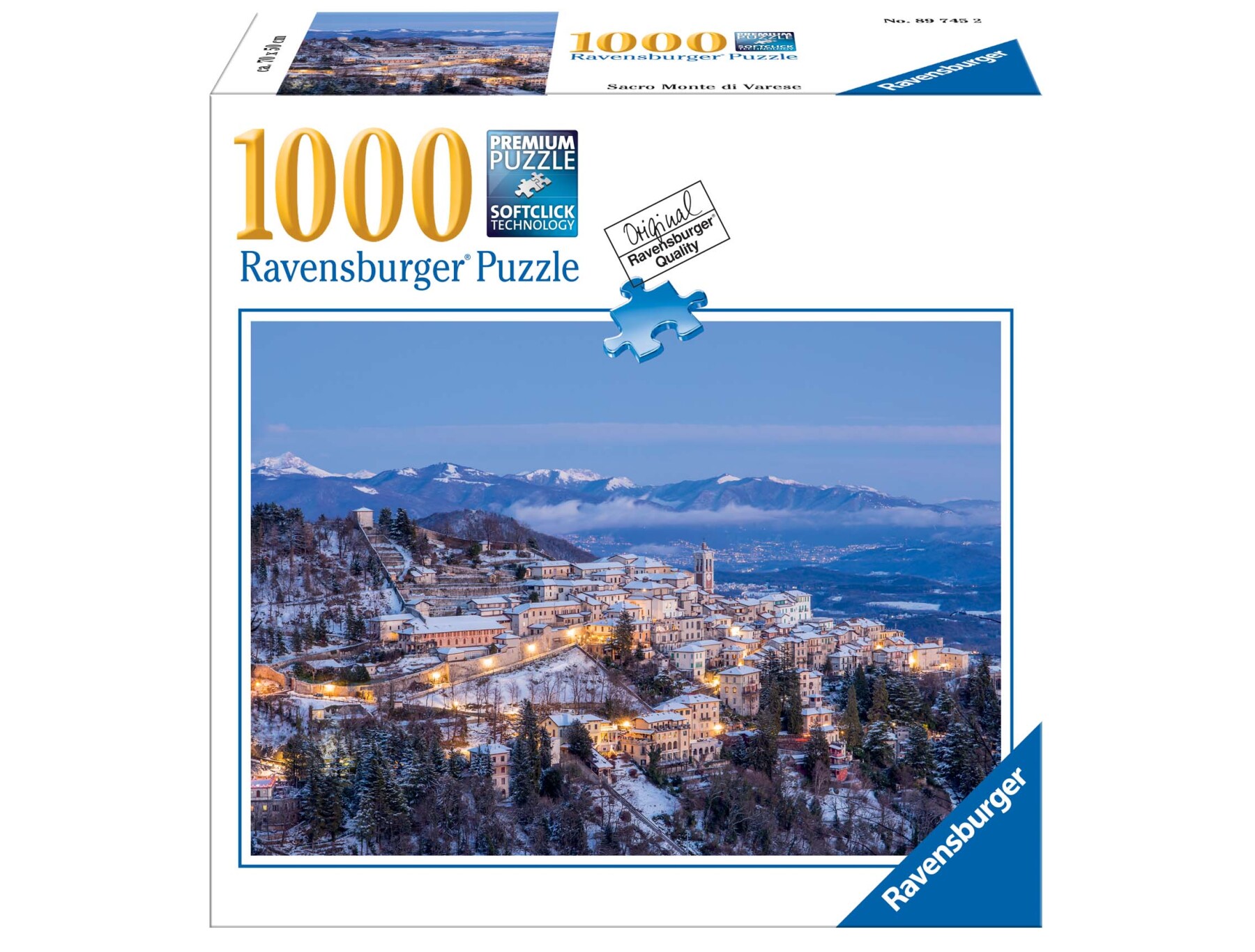 Ravensburger puzzle sacro monte di varese, collezione meraviglie
