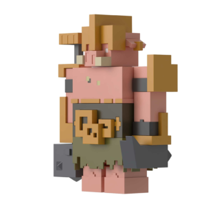 Minecraft - personaggio guardiano del portale, con mossa di attacco e accessorio, action figure da collezione minecraft legends alta più di 8 cm, giocattolo per bambini, 6+ anni, gyr77 - MINECRAFT