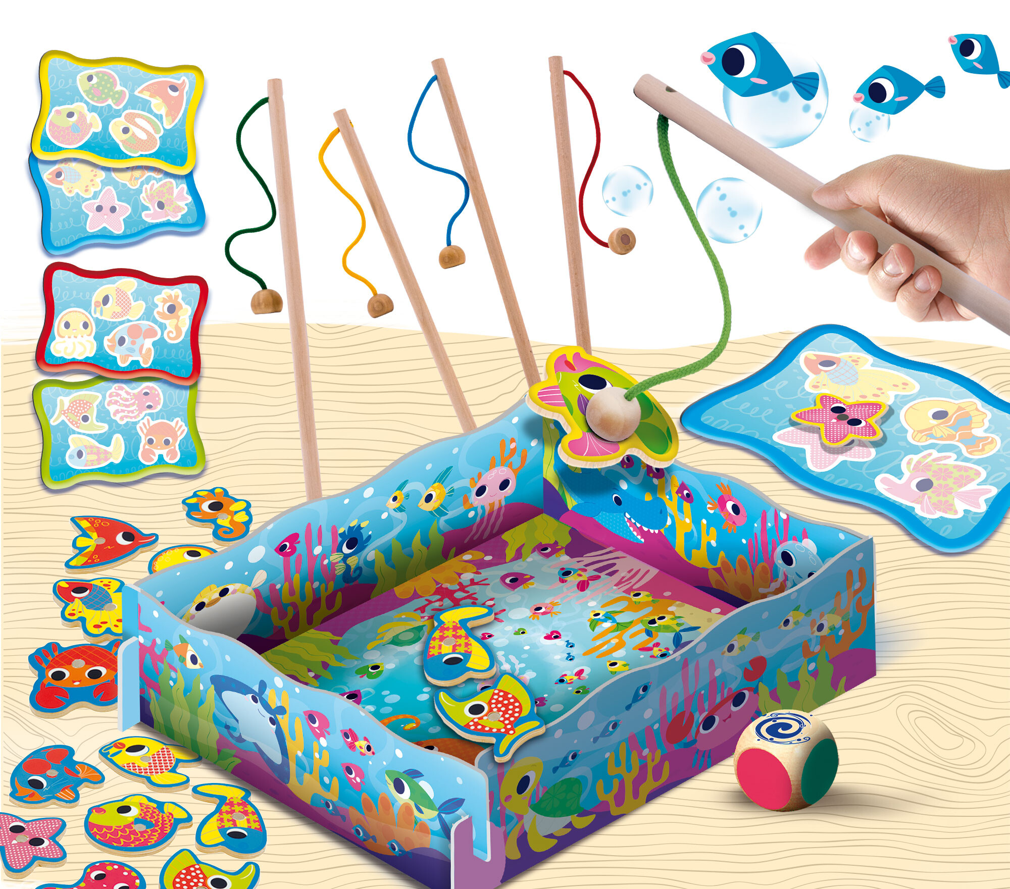 Montessori baby legno magnetic fish fun - LISCIANI