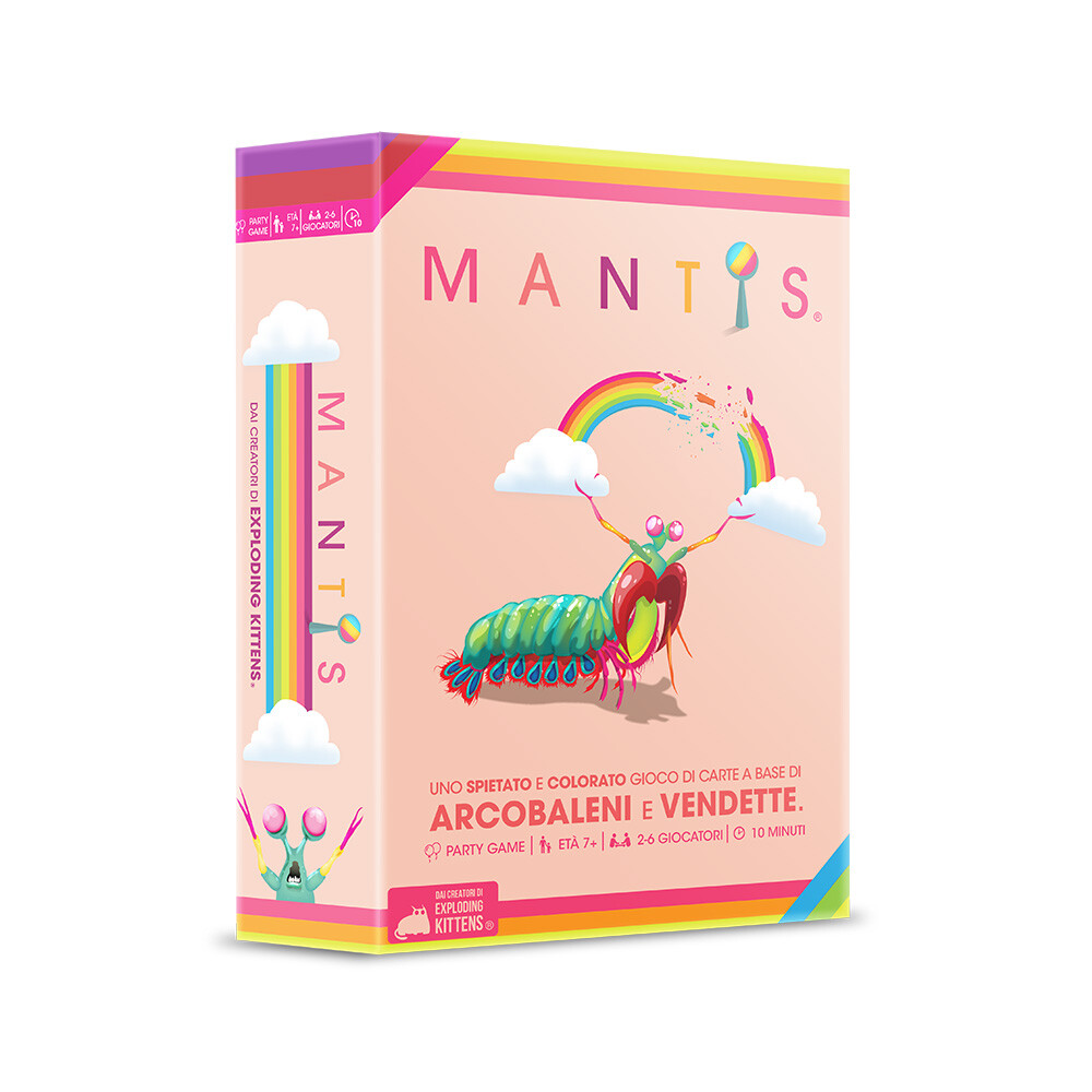 Asmodee - mantis, gioco di carte, dai creatori di exploding kittens - 
