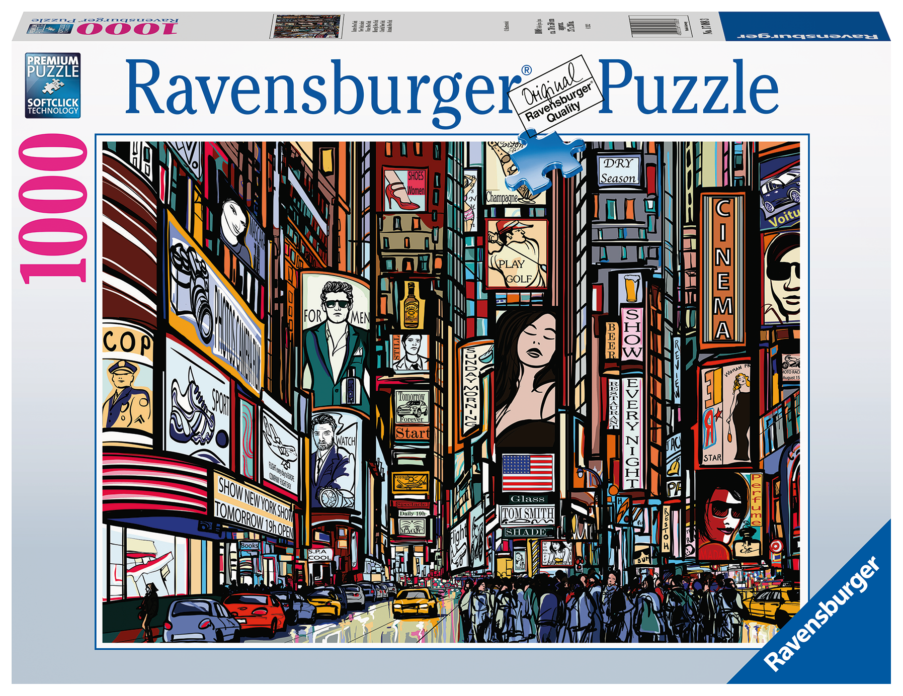 Ravensburger - puzzle vivace new york, 1000 pezzi, puzzle adulti - RAVENSBURGER